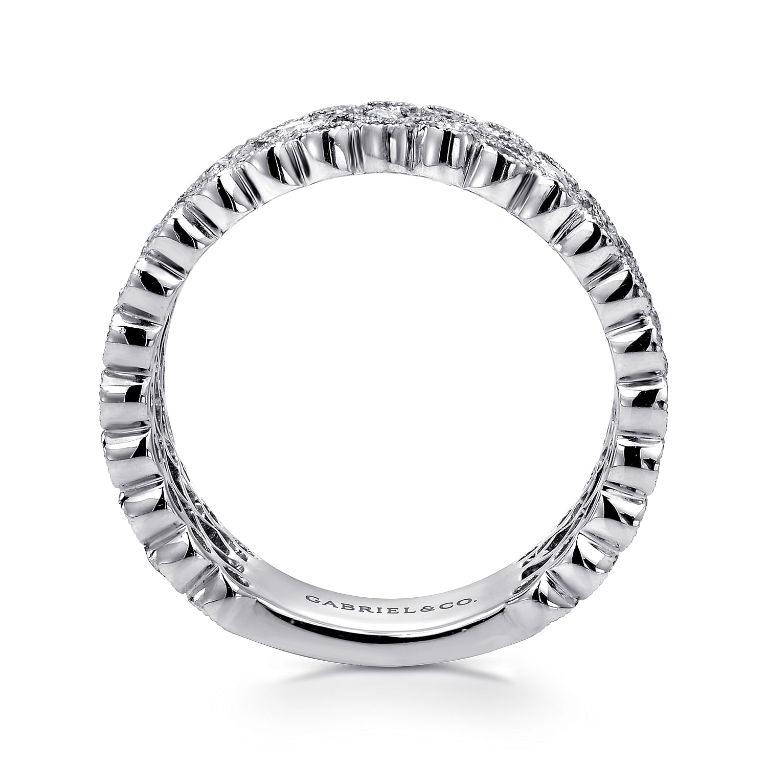 14k White Gold Diamond Fashion Ladies 14k White Gold Diamond Fashion Ladies