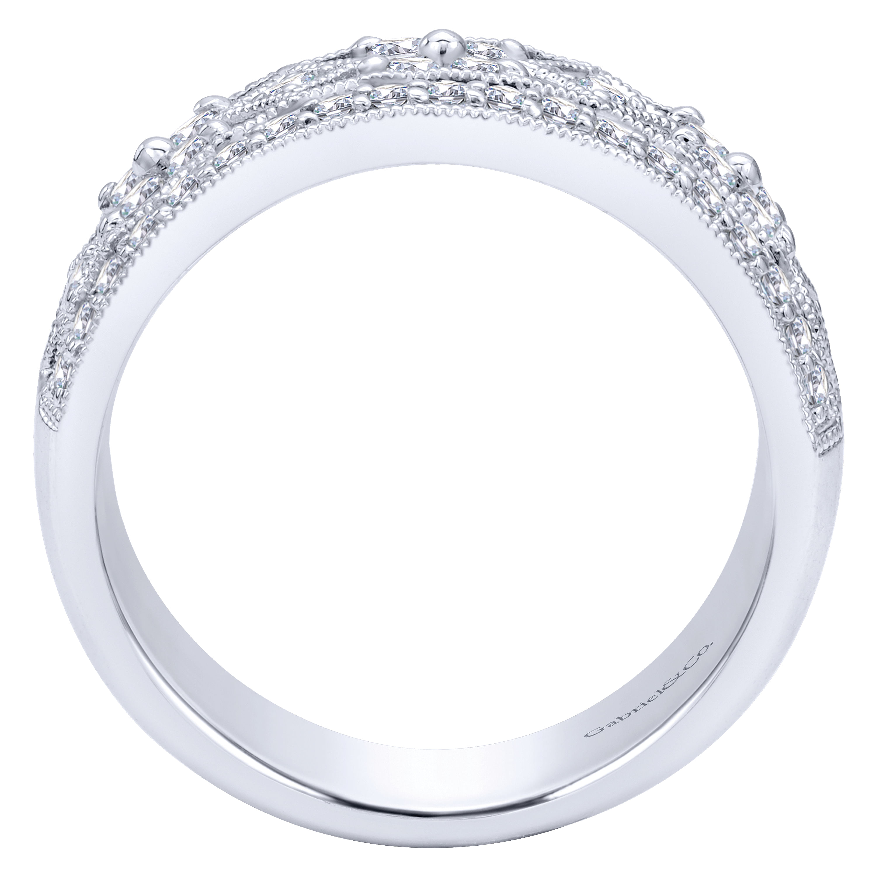 14k White Gold Diamond Fashion Ladies 14k White Gold Diamond Fashion Ladies