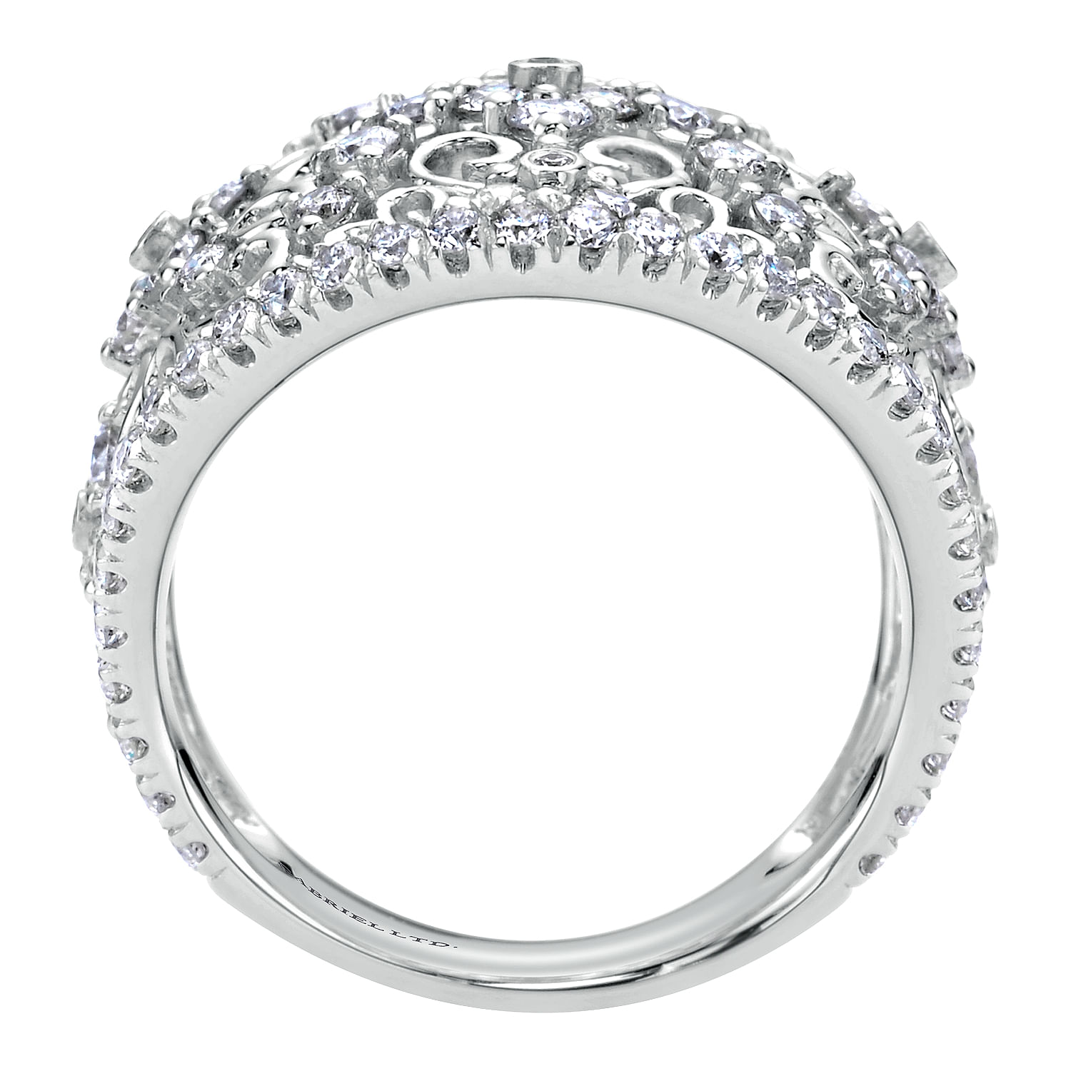 14k White Gold Diamond Fashion Ladies 14k White Gold Diamond Fashion Ladies