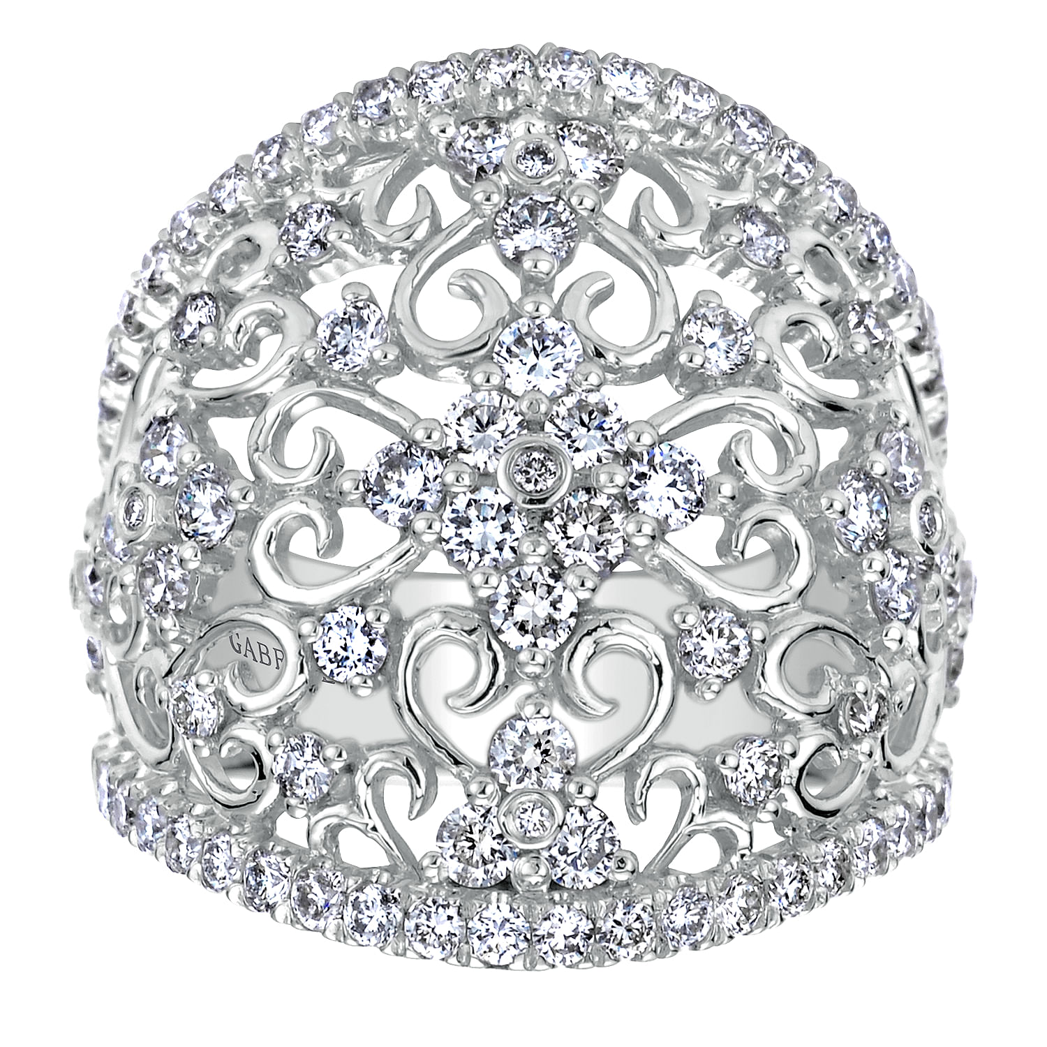 14k White Gold Diamond Fashion Ladies 14k White Gold Diamond Fashion Ladies
