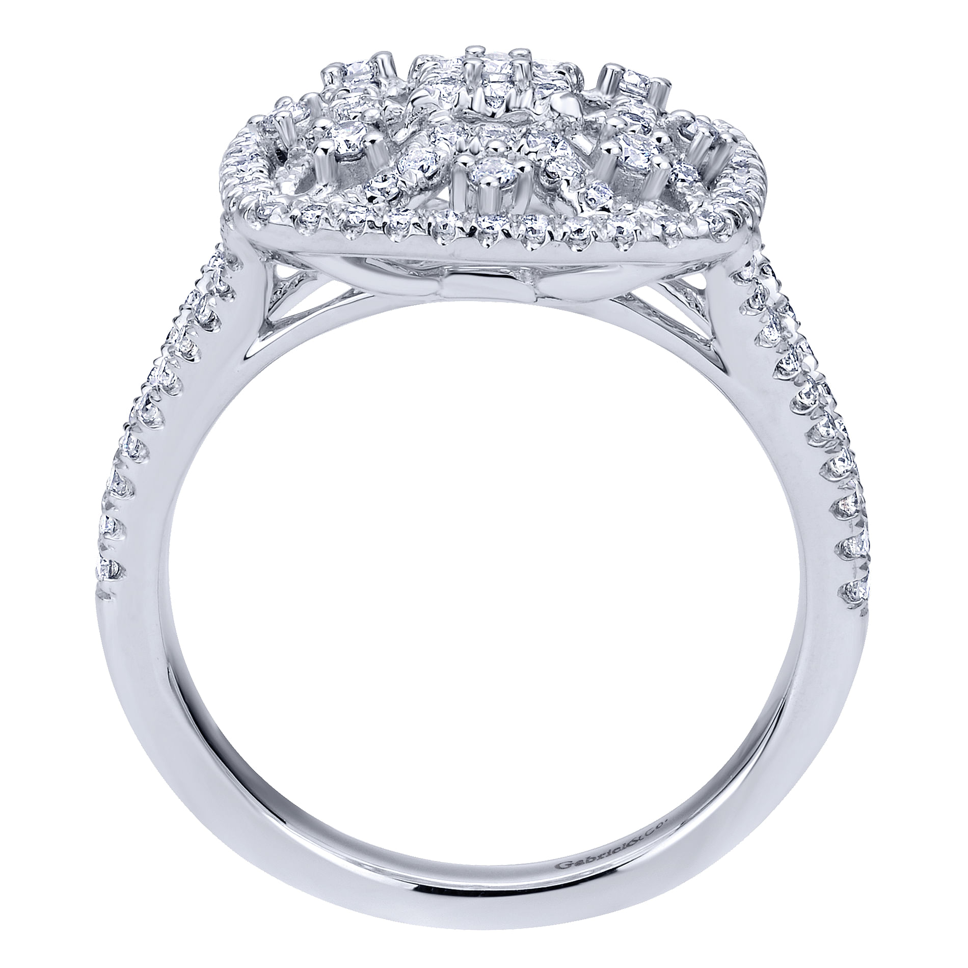 14k White Gold Diamond Fashion Ladies 14k White Gold Diamond Fashion Ladies