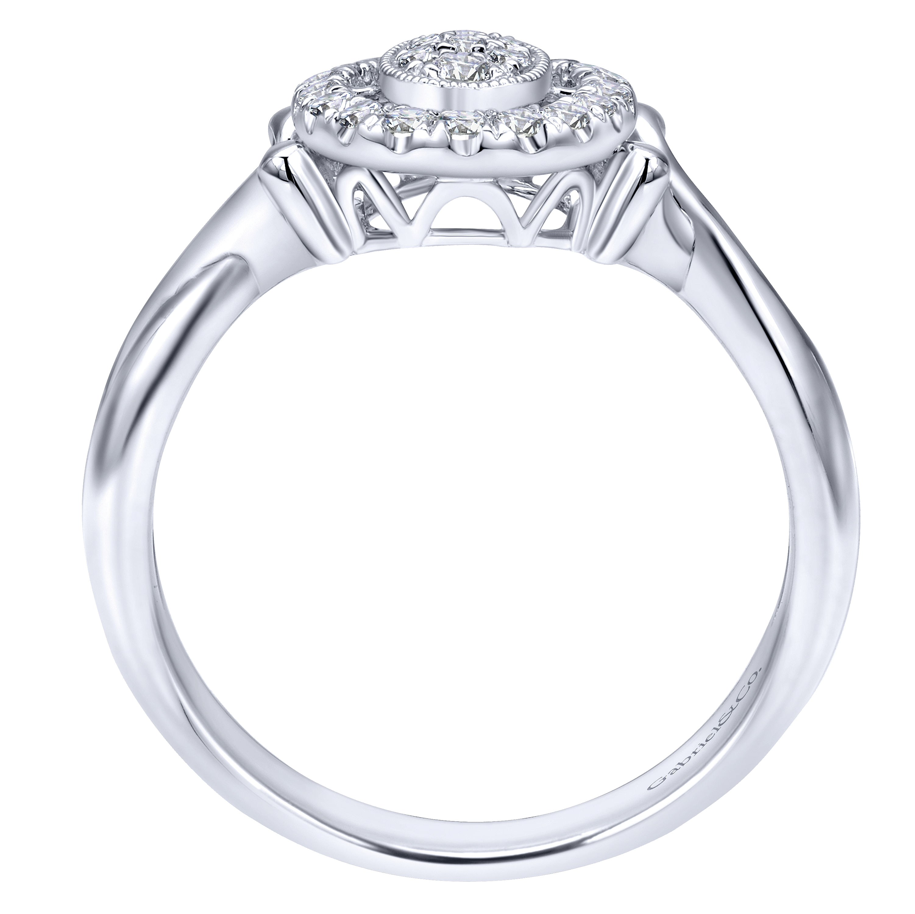 14k White Gold Diamond Fashion Ladies 14k White Gold Diamond Fashion Ladies
