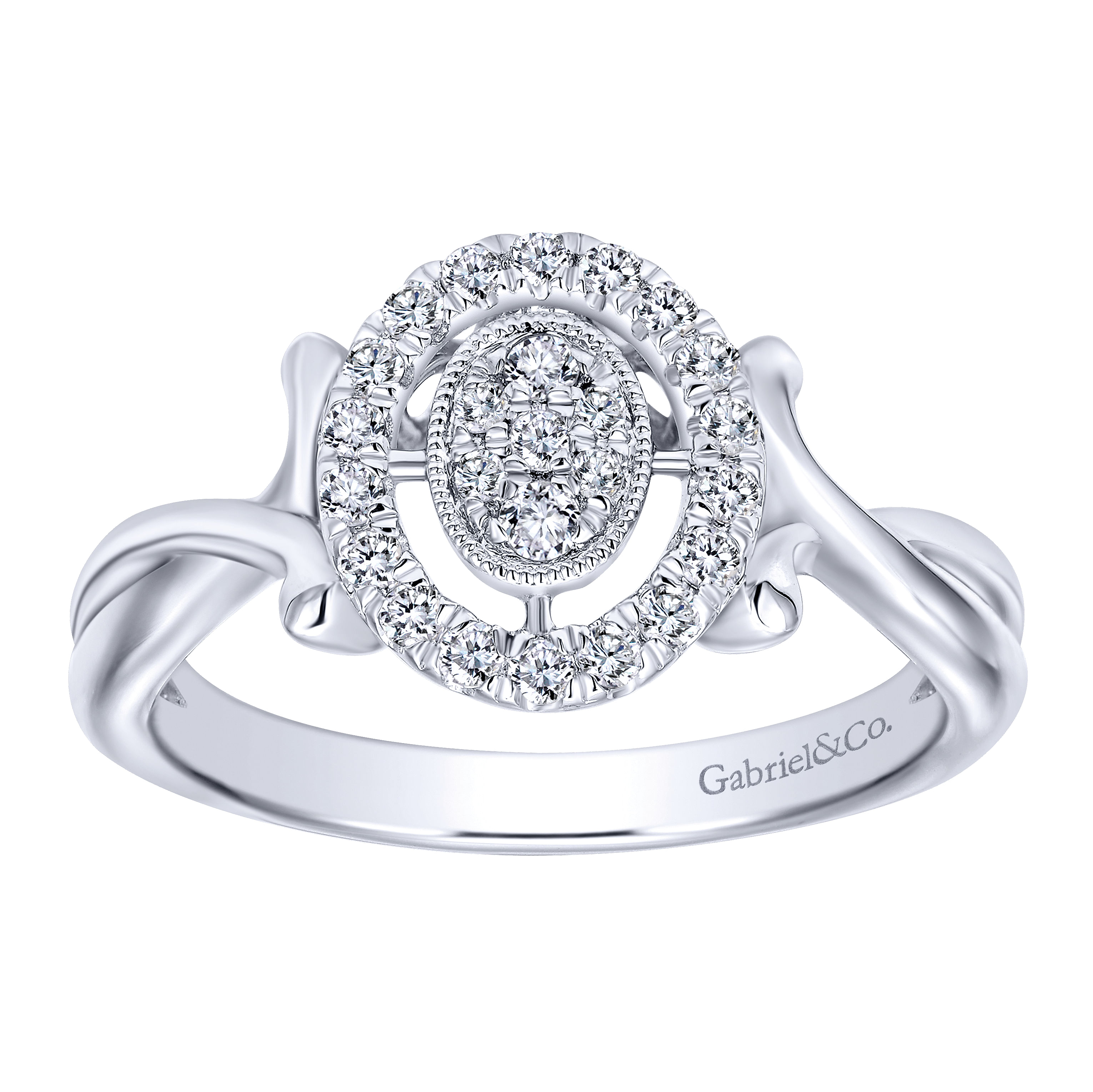 14k White Gold Diamond Fashion Ladies 14k White Gold Diamond Fashion Ladies