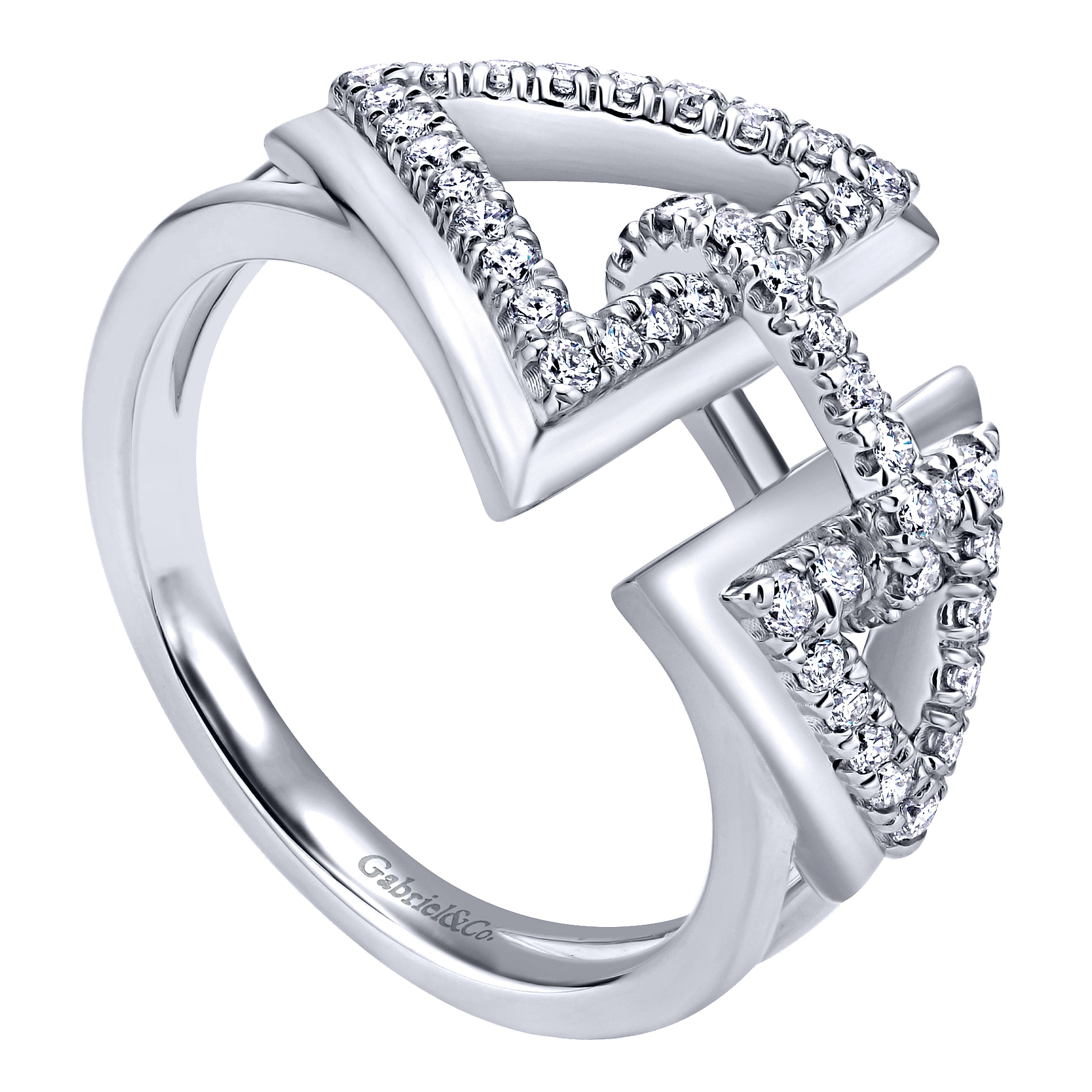 14k White Gold Diamond Fashion Ladies 14k White Gold Diamond Fashion Ladies