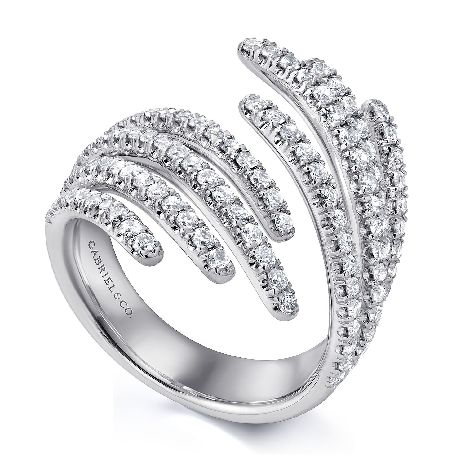 14k White Gold Diamond Fashion Ladies 14k White Gold Diamond Fashion Ladies