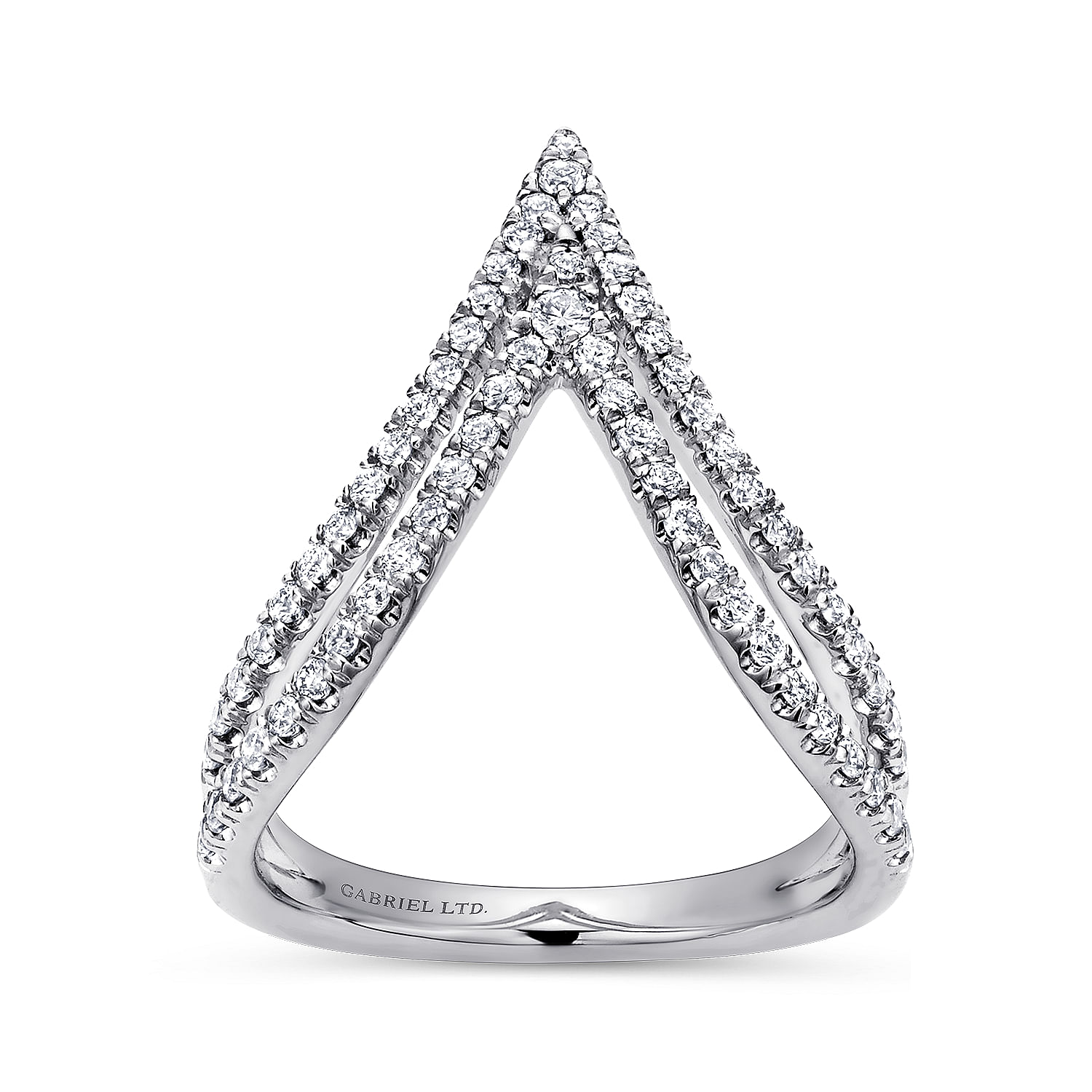 14k White Gold Diamond Fashion Ladies 14k White Gold Diamond Fashion Ladies