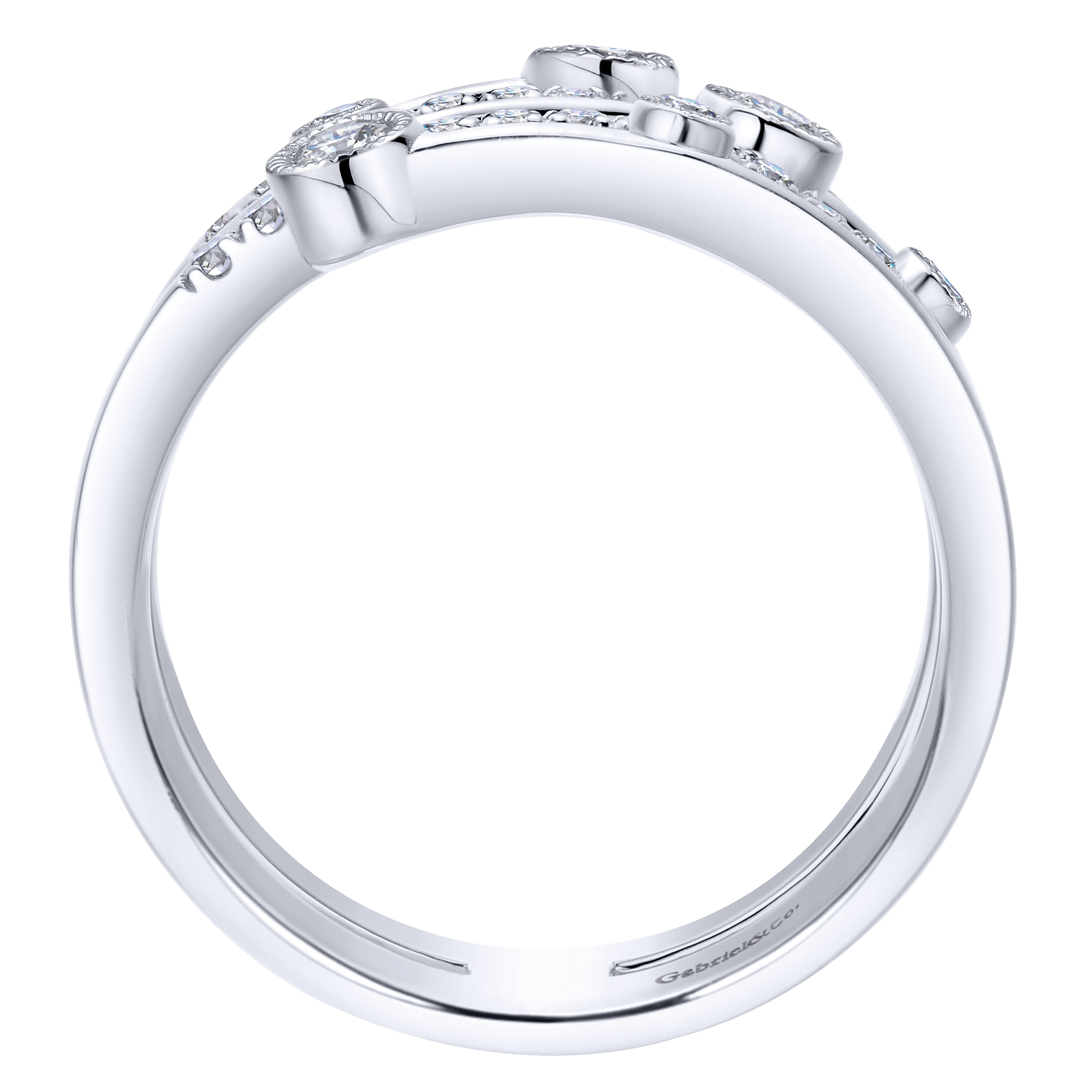 14k White Gold Diamond Fashion Ladies 14k White Gold Diamond Fashion Ladies