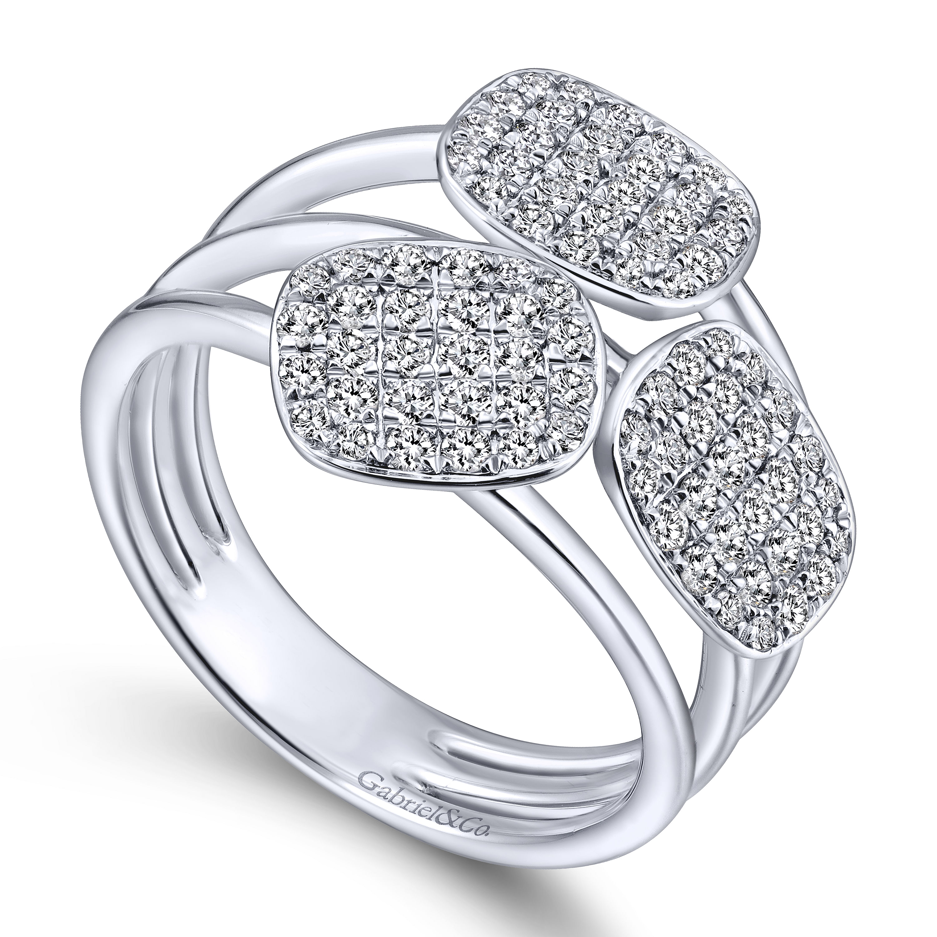 14k White Gold Diamond Fashion Ladies 14k White Gold Diamond Fashion Ladies