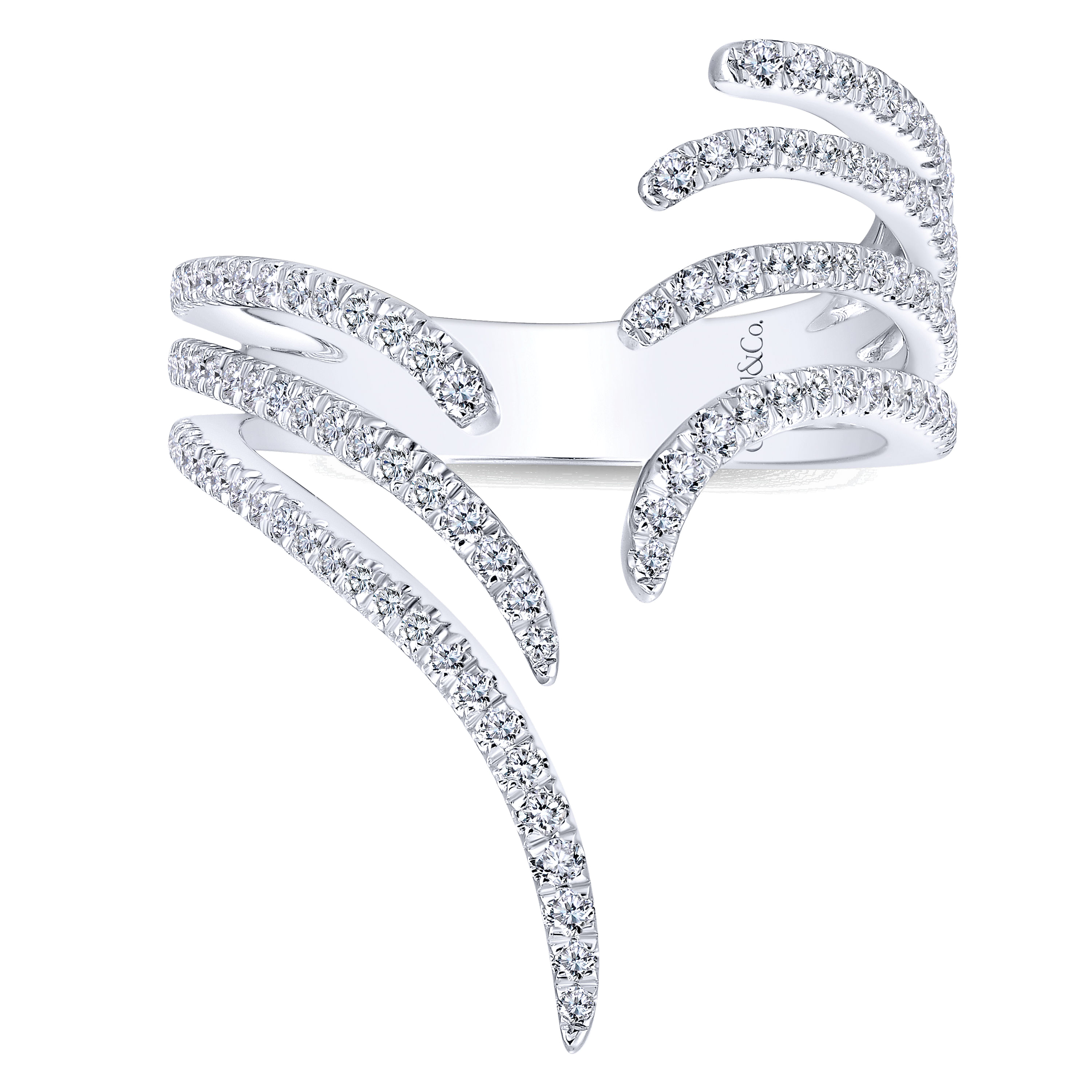 14k White Gold Diamond Fashion Ladies 14k White Gold Diamond Fashion Ladies