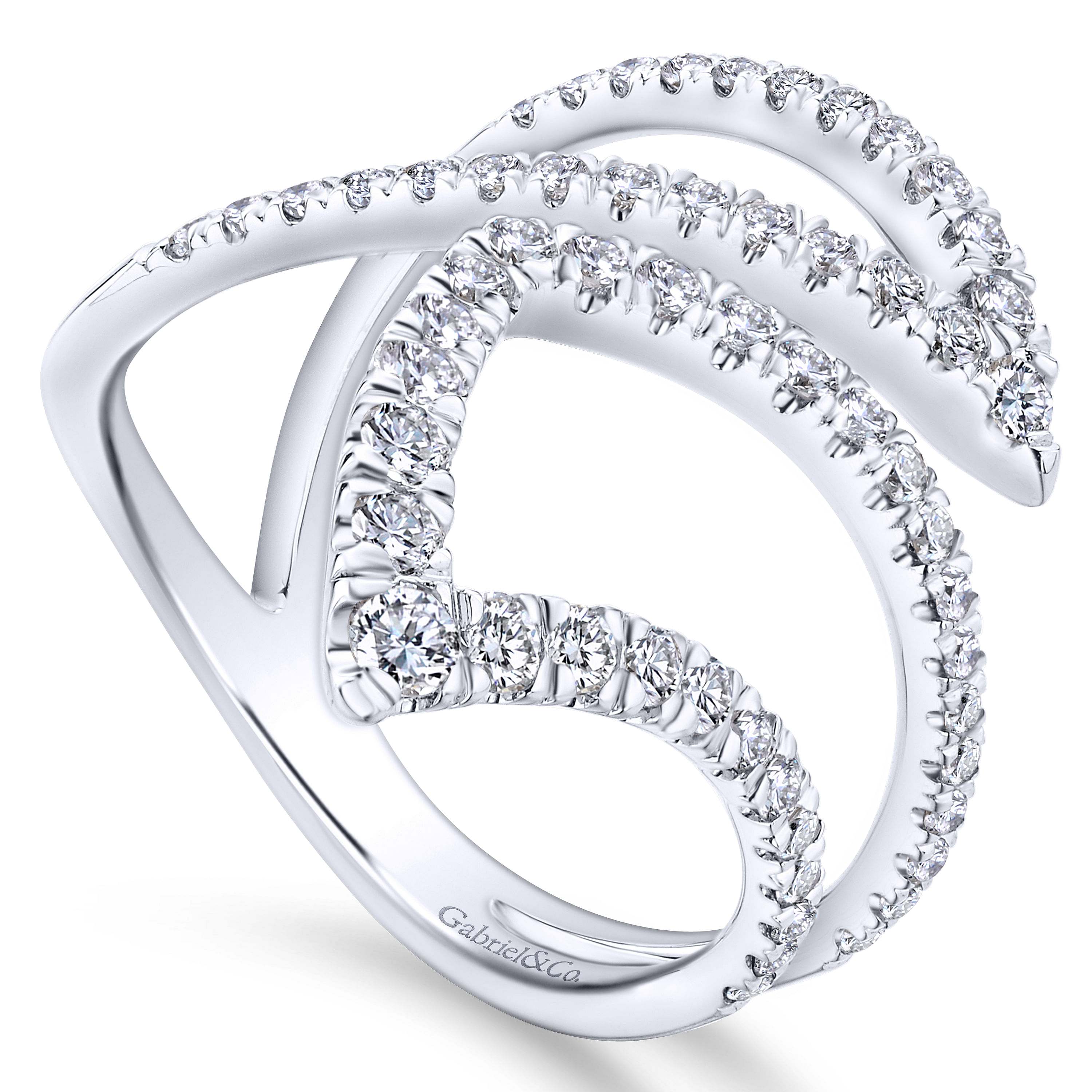 14k White Gold Diamond Fashion Ladies 14k White Gold Diamond Fashion Ladies