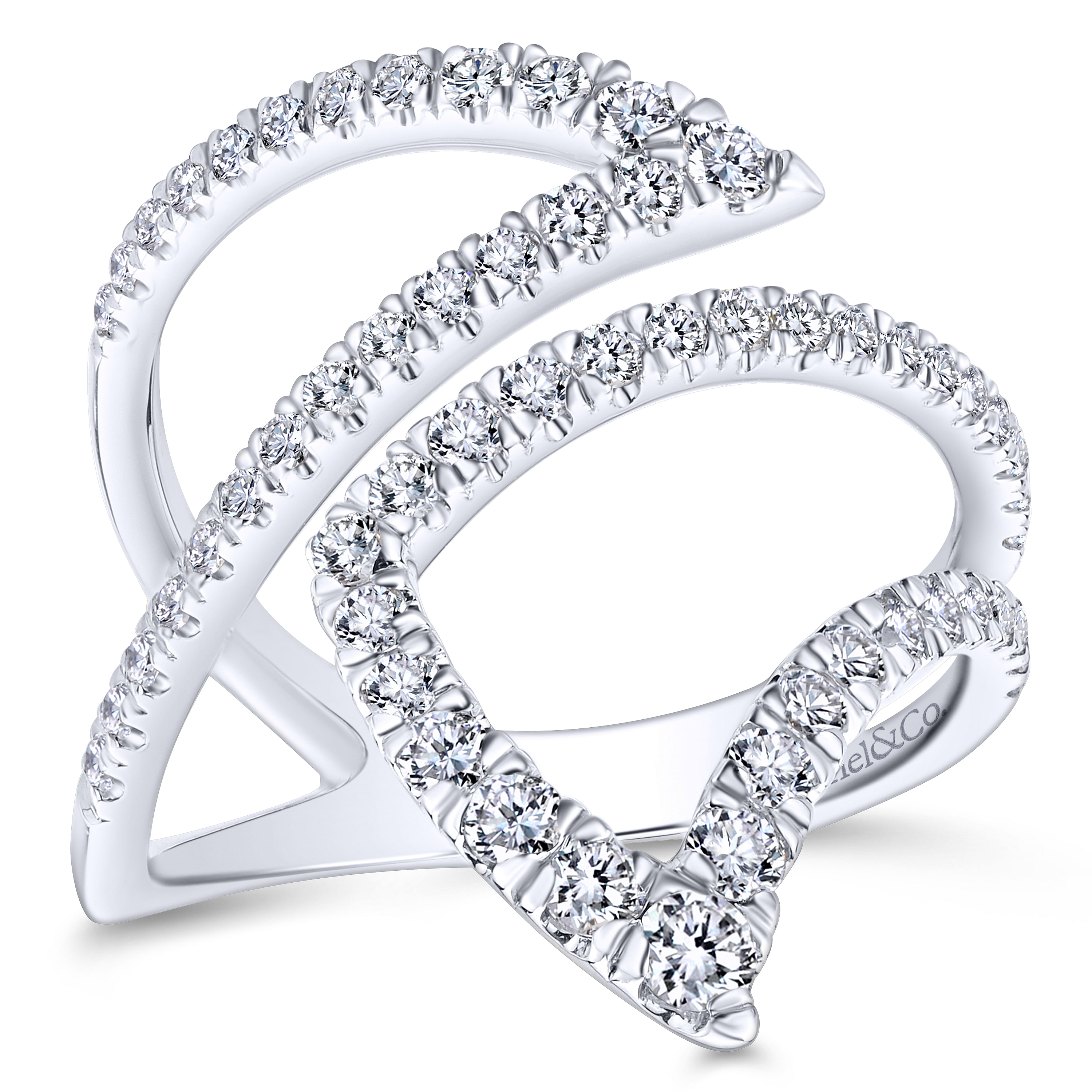 14k White Gold Diamond Fashion Ladies 14k White Gold Diamond Fashion Ladies