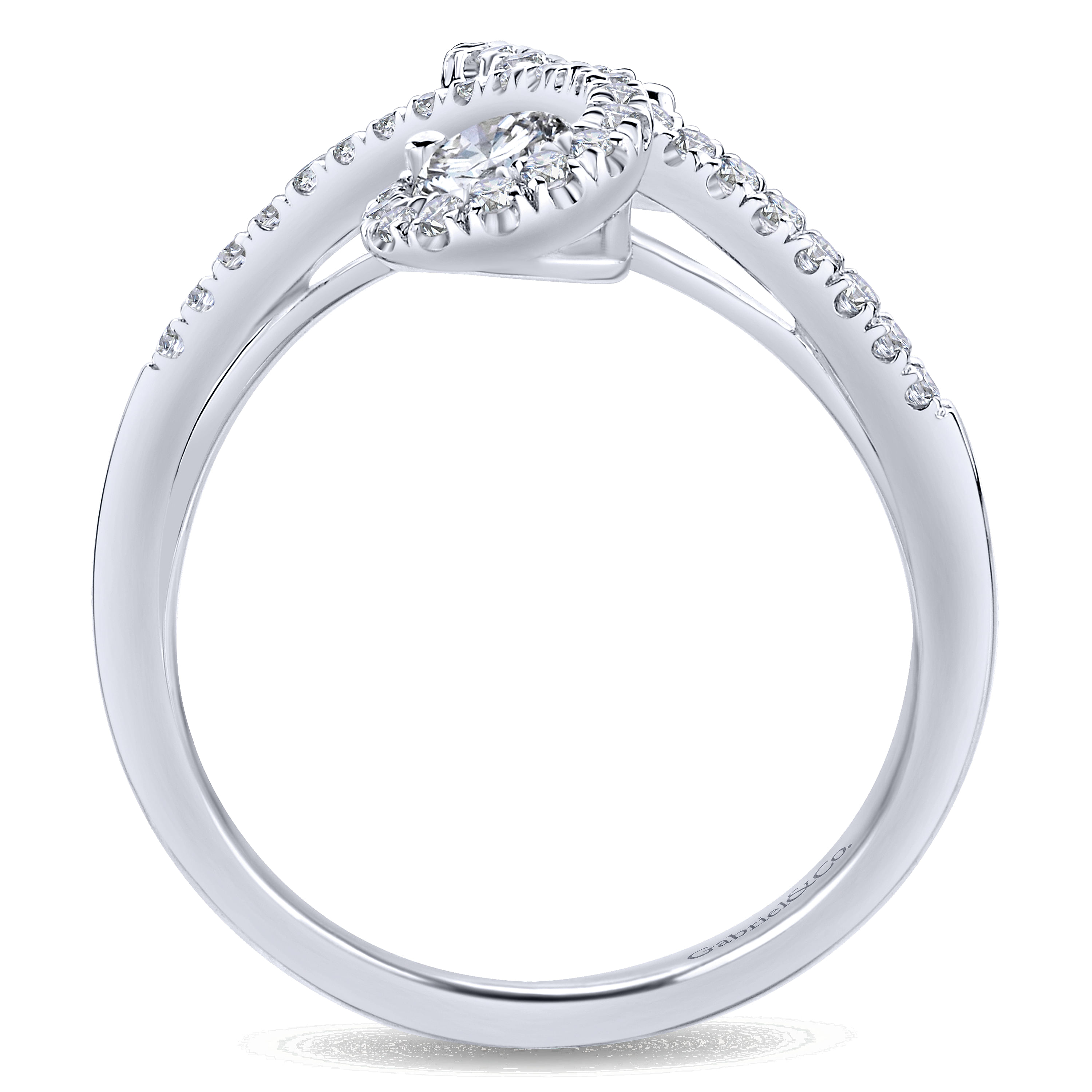 14k White Gold Diamond Fashion Ladies 14k White Gold Diamond Fashion Ladies