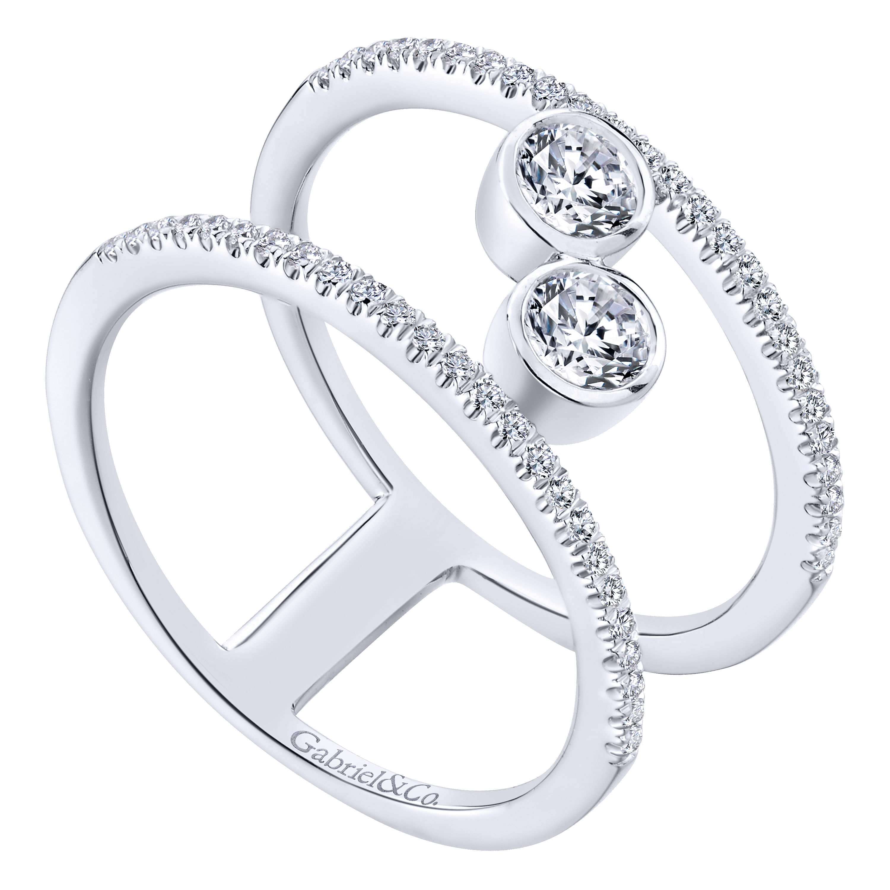 14k White Gold Diamond Fashion Ladies 14k White Gold Diamond Fashion Ladies
