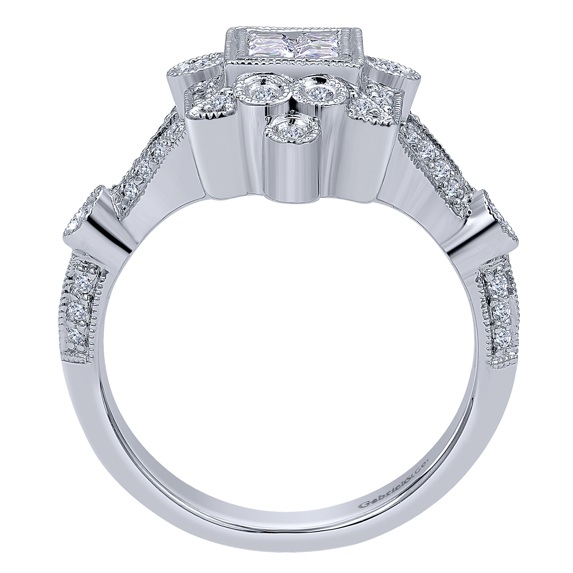 14k White Gold Diamond Fashion Ladies 14k White Gold Diamond Fashion Ladies