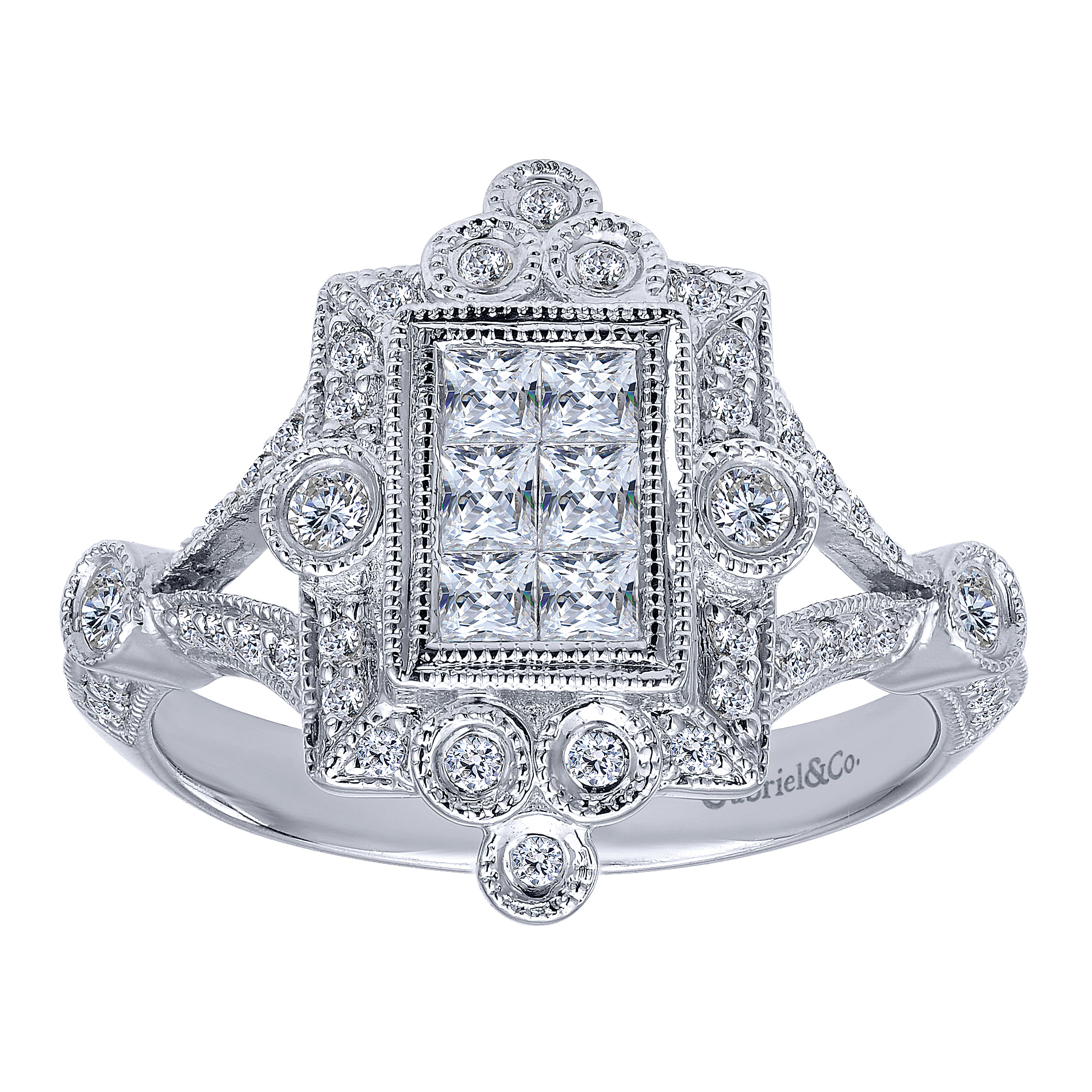 14k White Gold Diamond Fashion Ladies 14k White Gold Diamond Fashion Ladies