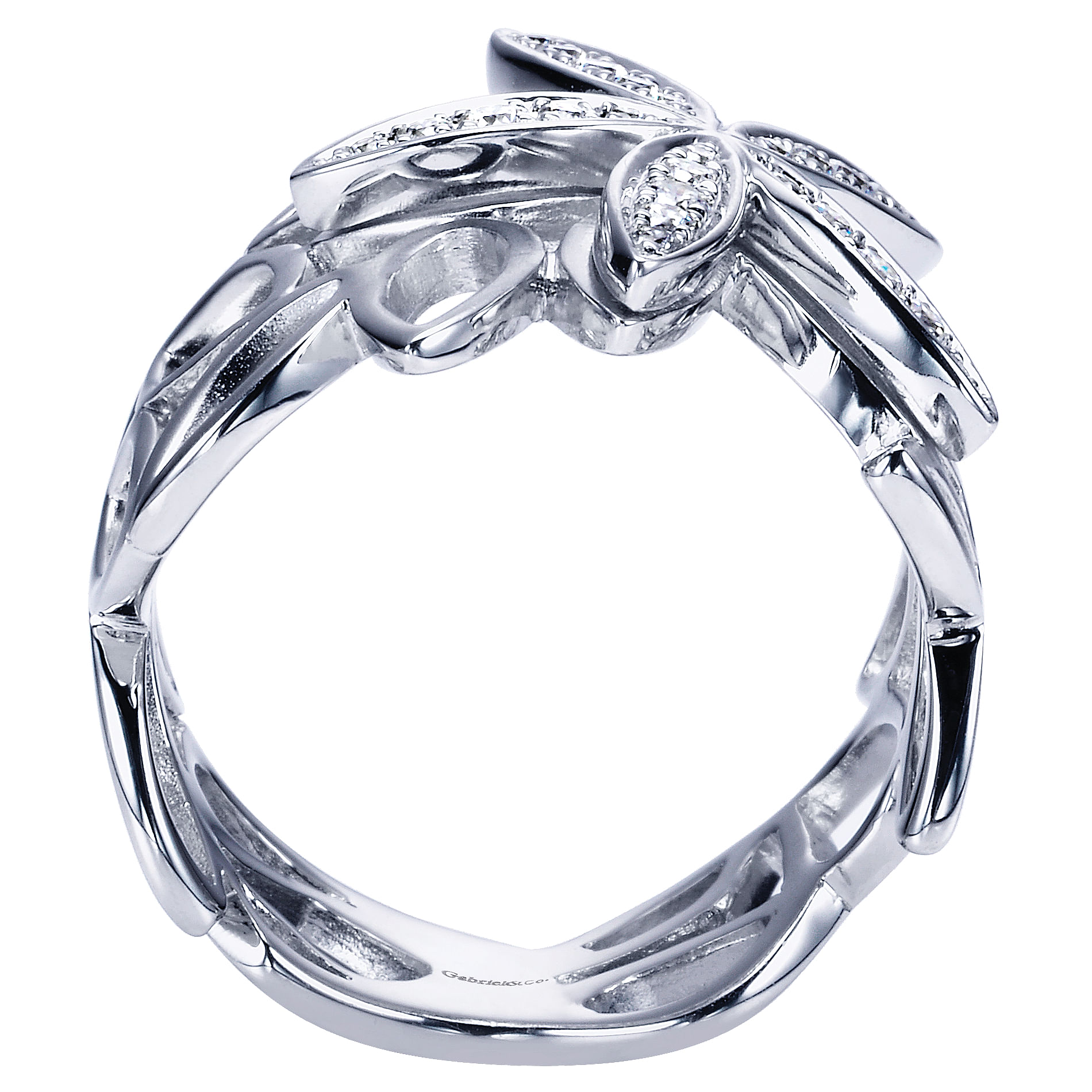 14k White Gold Diamond Fashion Ladies 14k White Gold Diamond Fashion Ladies