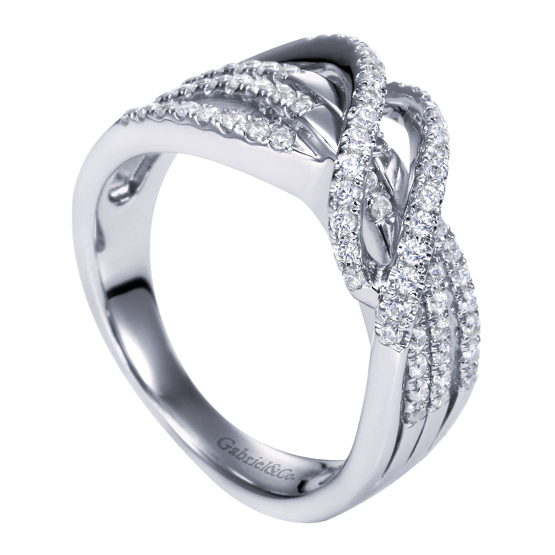 14k White Gold Diamond Fashion Ladies 14k White Gold Diamond Fashion Ladies