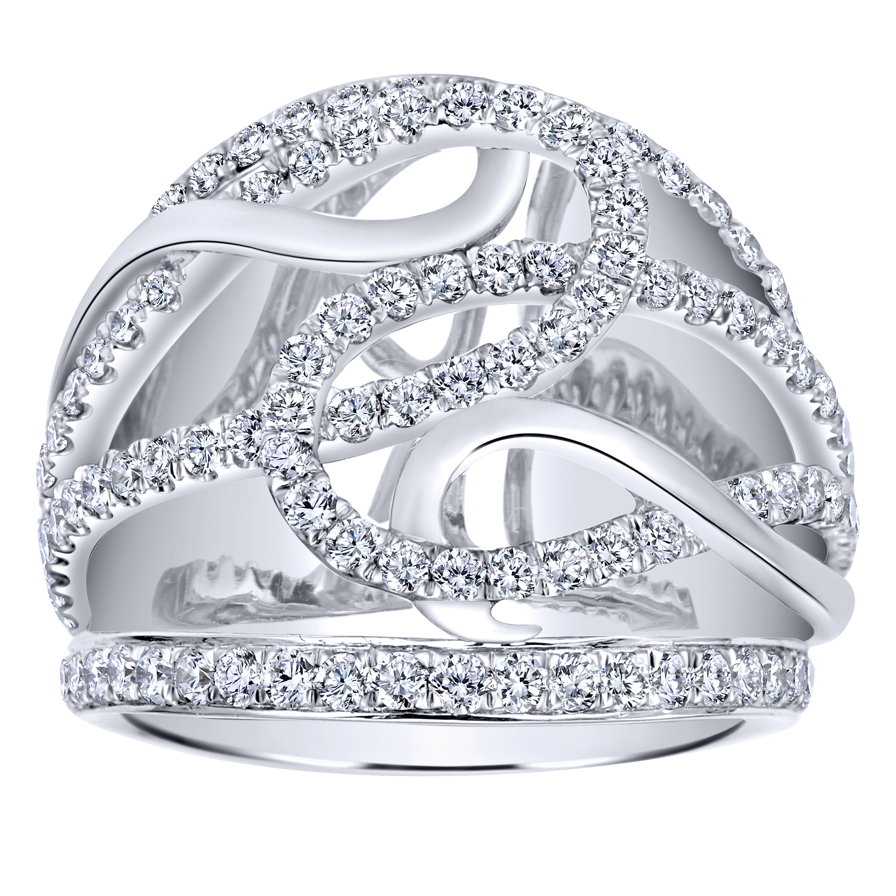 14k White Gold Diamond Fashion Ladies 14k White Gold Diamond Fashion Ladies