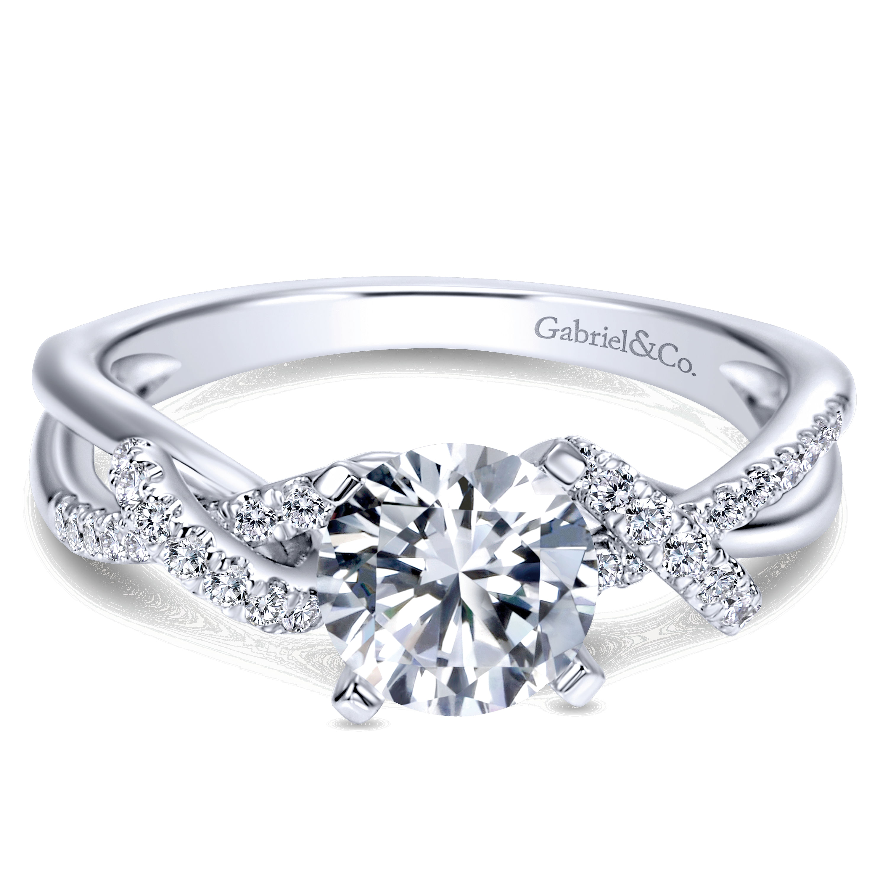 14k White Gold Diamond Free Form 14k White Gold Diamond Free Form