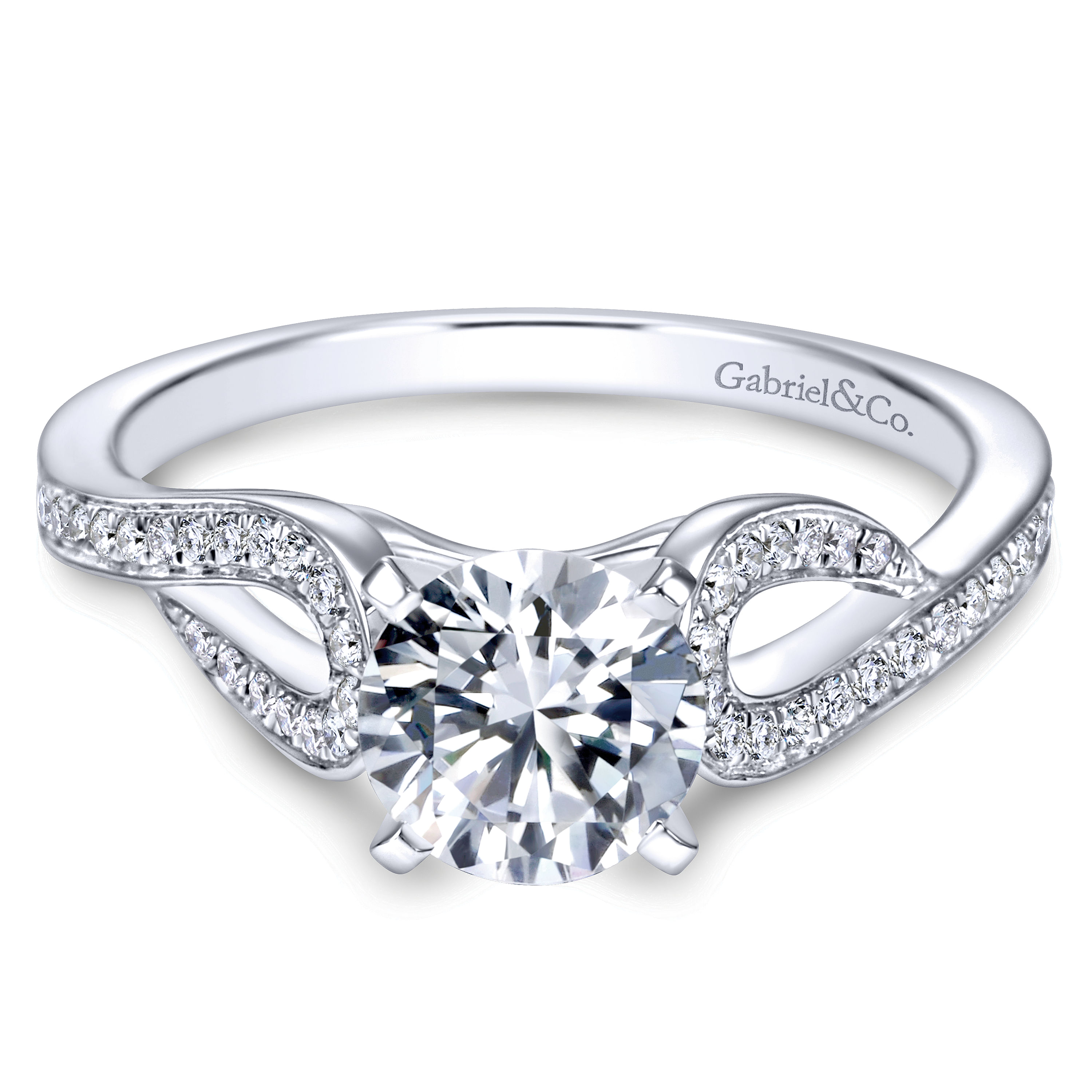 14k White Gold Diamond Free Form 14k White Gold Diamond Free Form