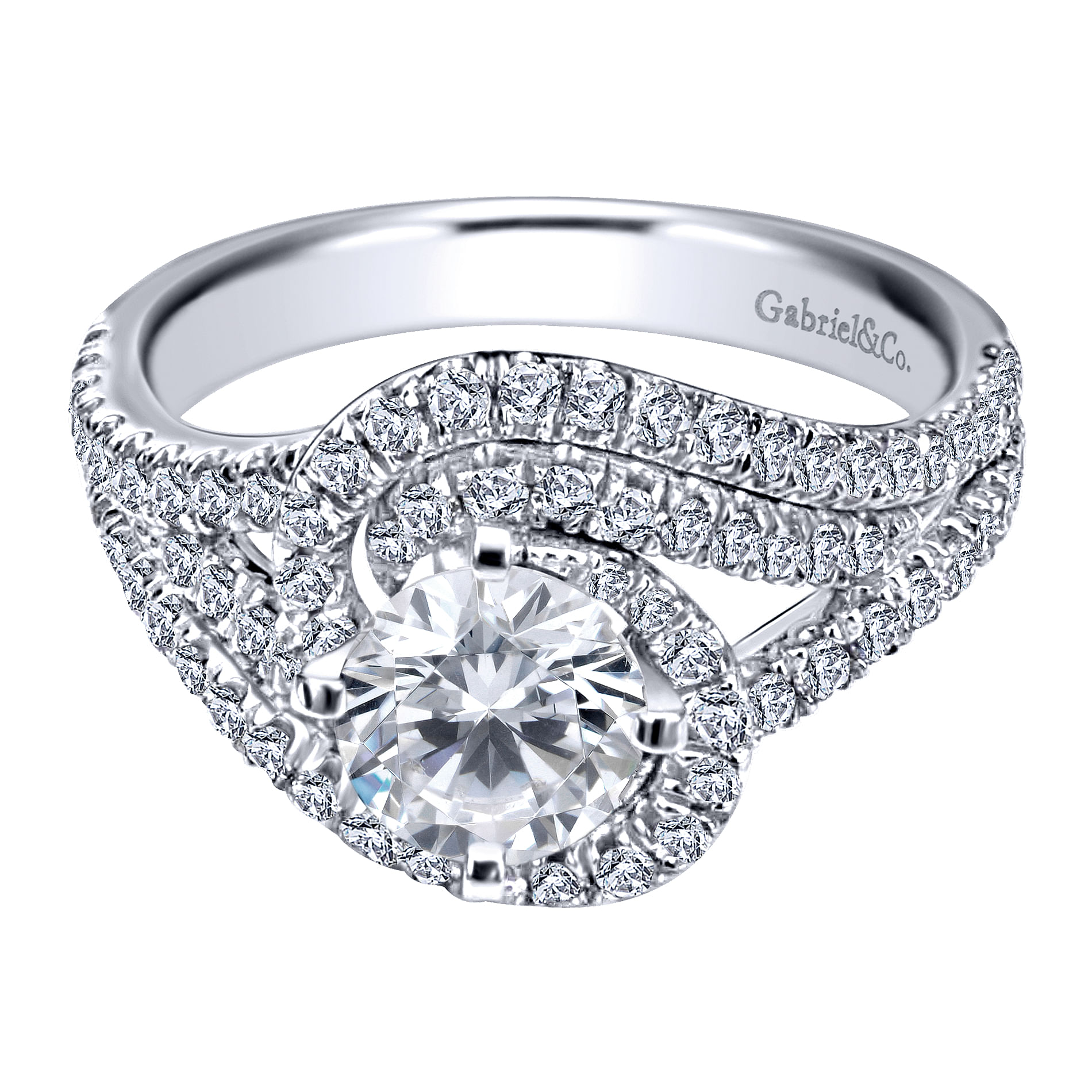 14k White Gold Diamond Halo 14k White Gold Diamond Halo