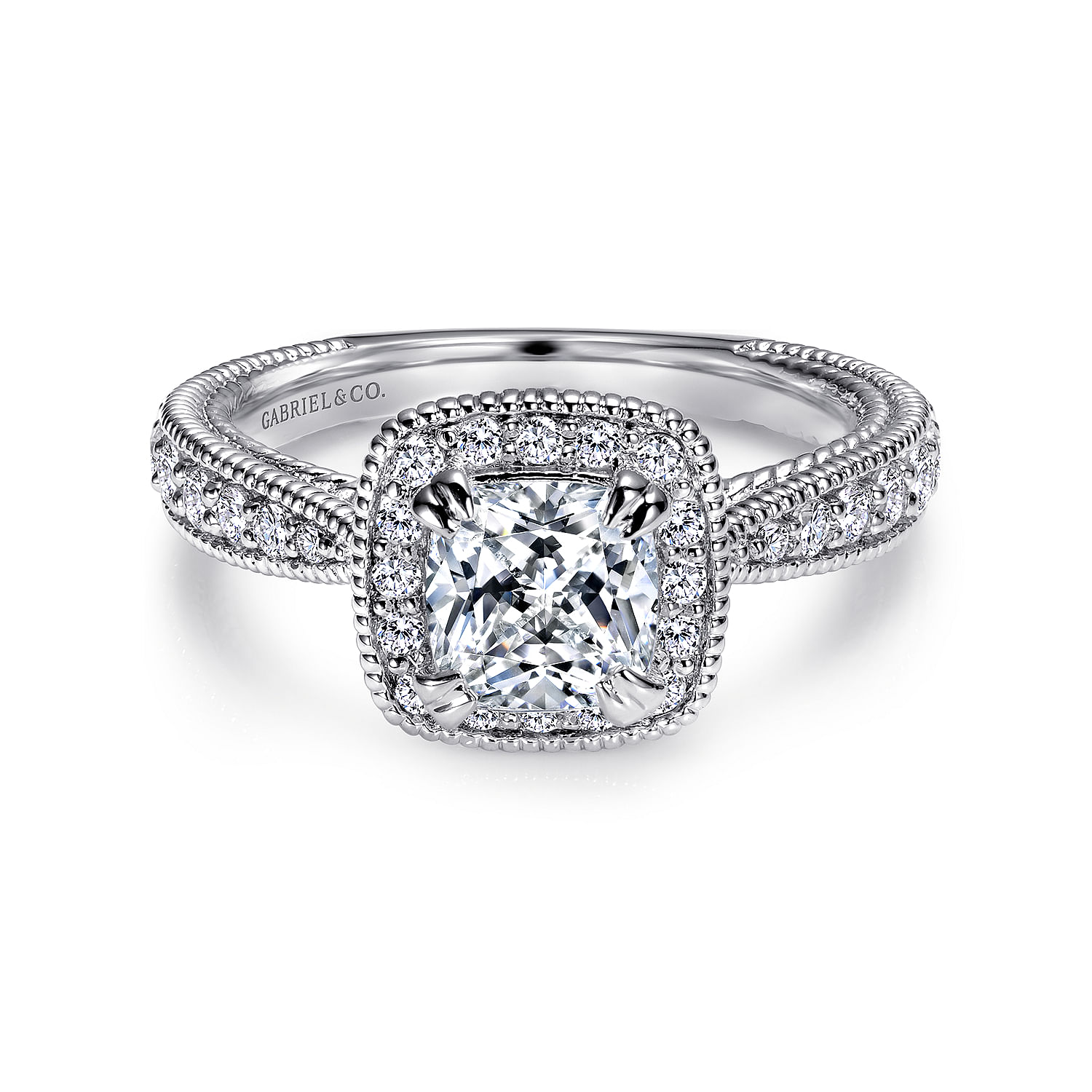 14k White Gold Diamond Halo 14k White Gold Diamond Halo
