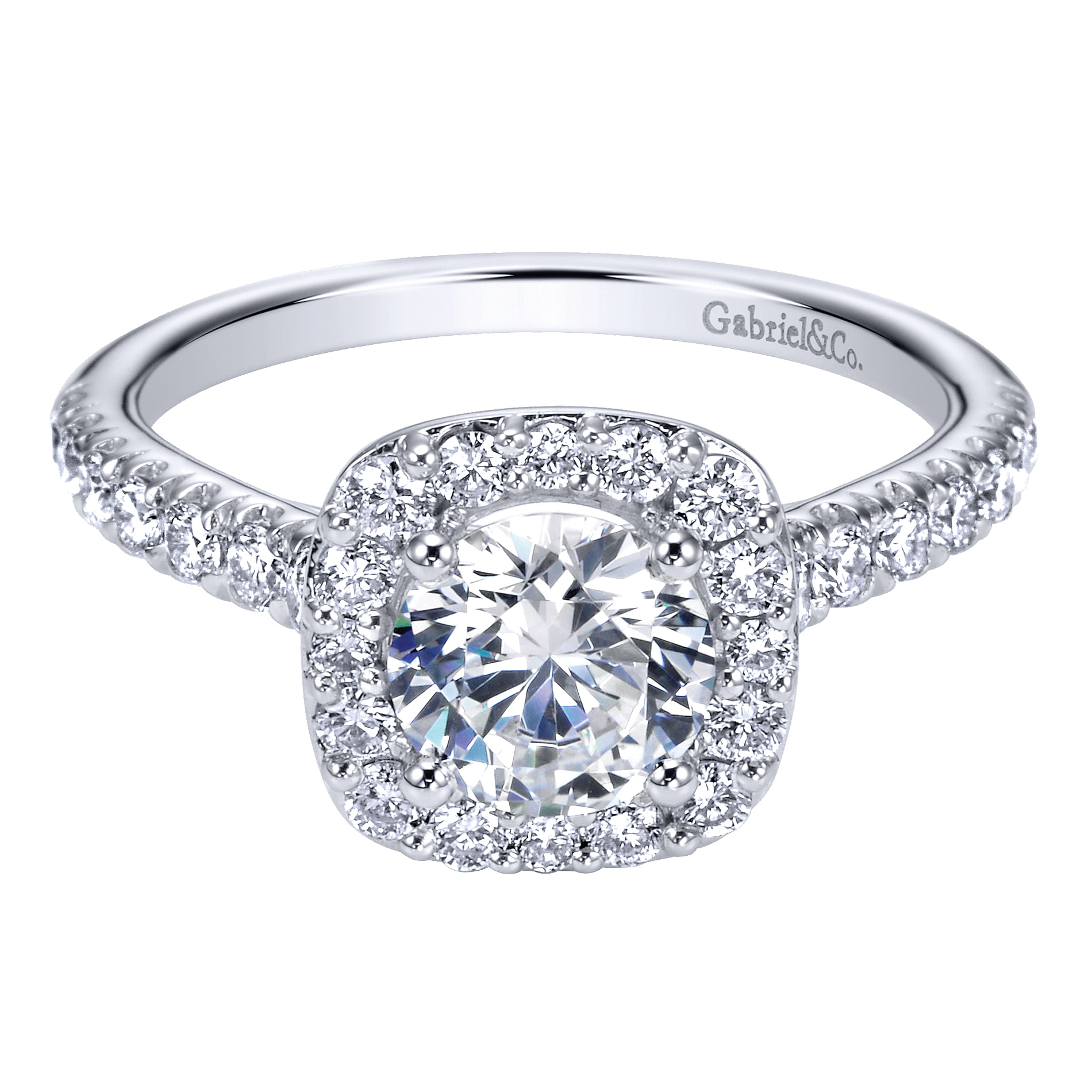 14k White Gold Diamond Halo 14k White Gold Diamond Halo