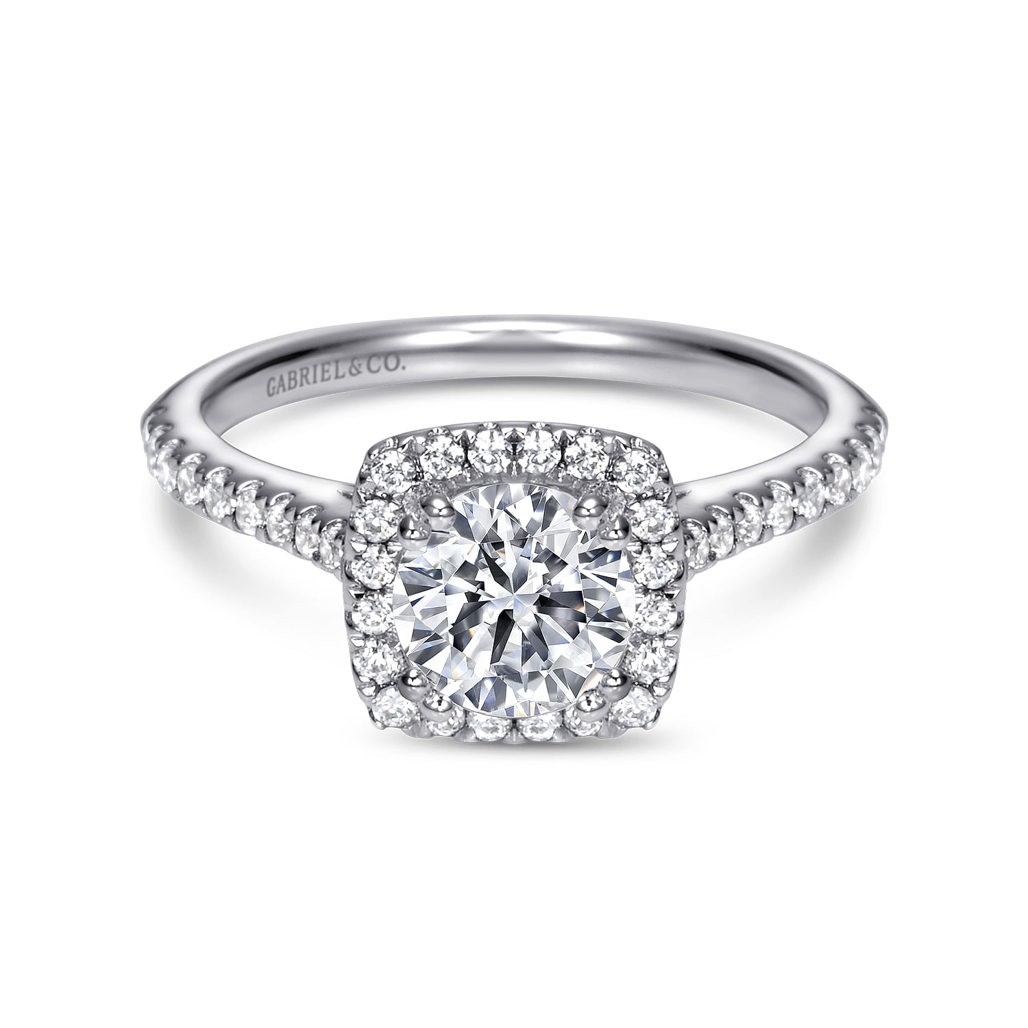 14k White Gold Diamond Halo 14k White Gold Diamond Halo