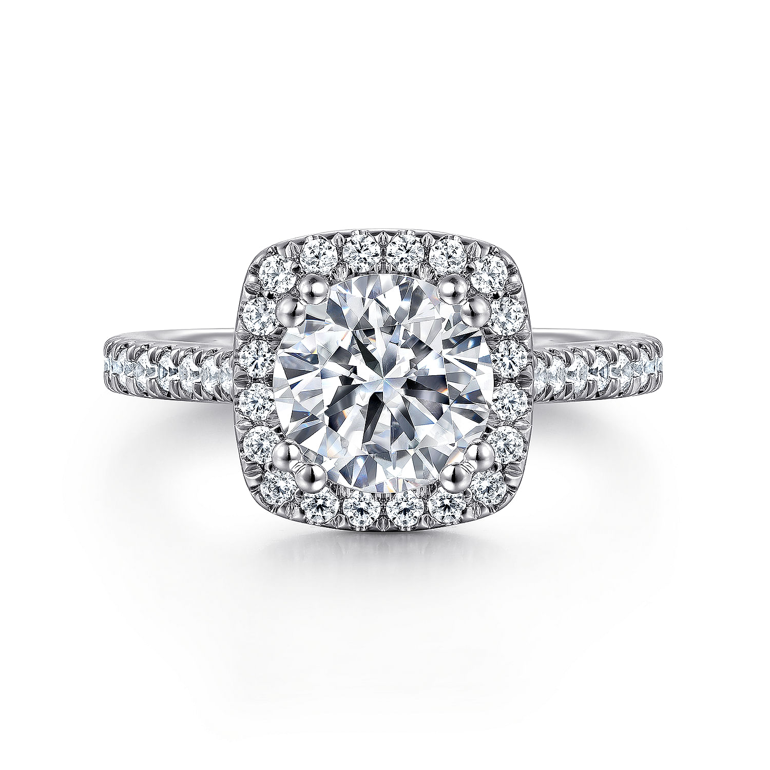 14k White Gold Diamond Halo 14k White Gold Diamond Halo