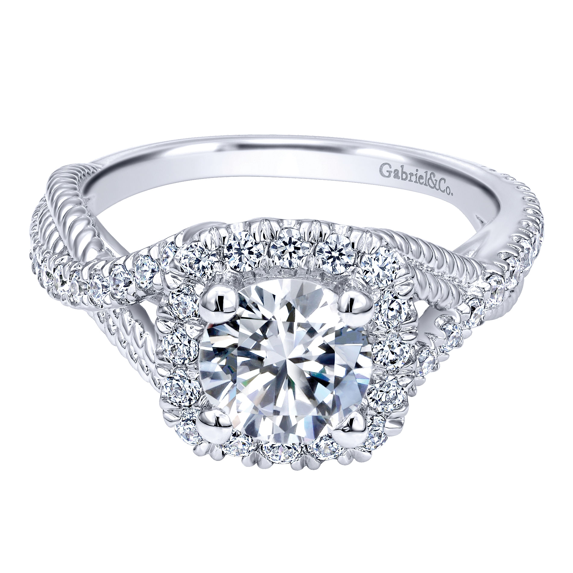 14k White Gold Diamond Halo 14k White Gold Diamond Halo