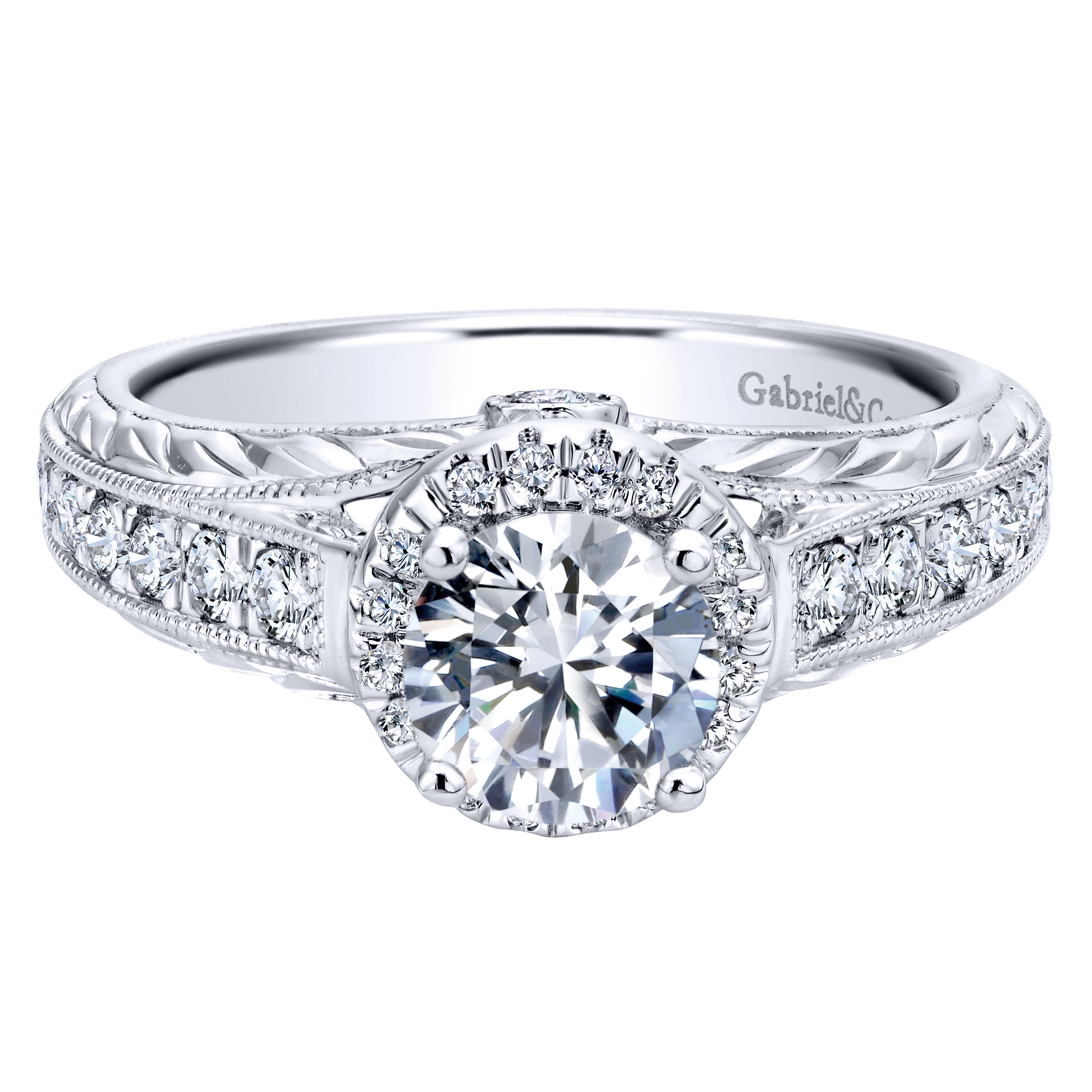 14k White Gold Diamond Halo 14k White Gold Diamond Halo