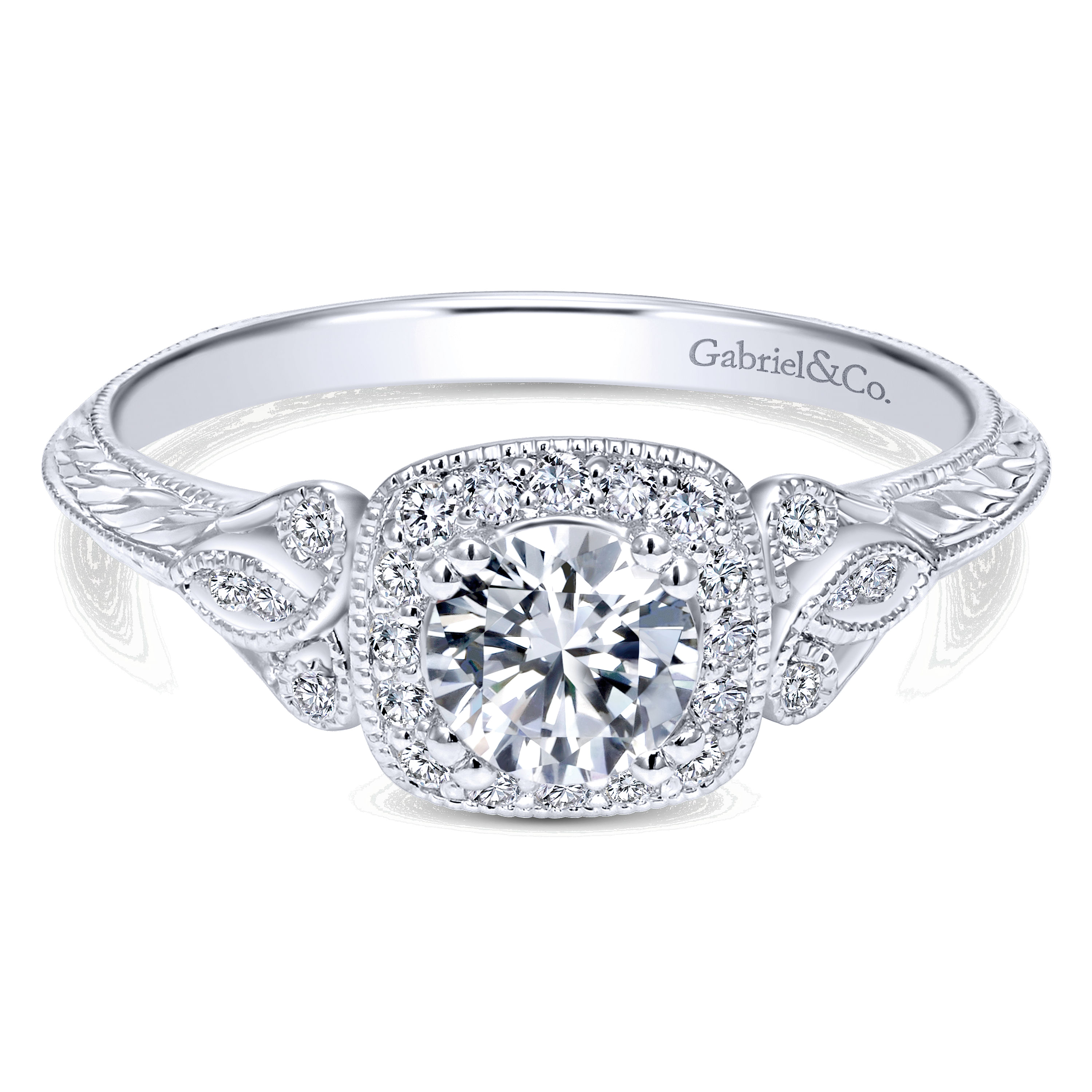 14k White Gold Diamond Halo 14k White Gold Diamond Halo