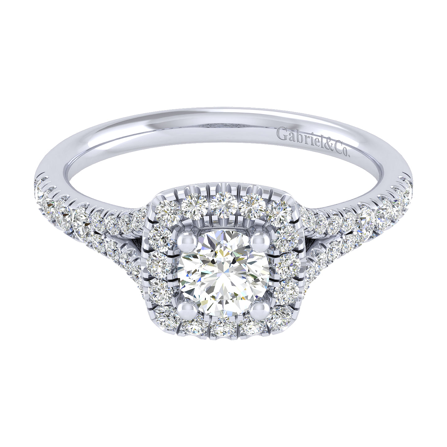 14k White Gold Diamond Halo 14k White Gold Diamond Halo