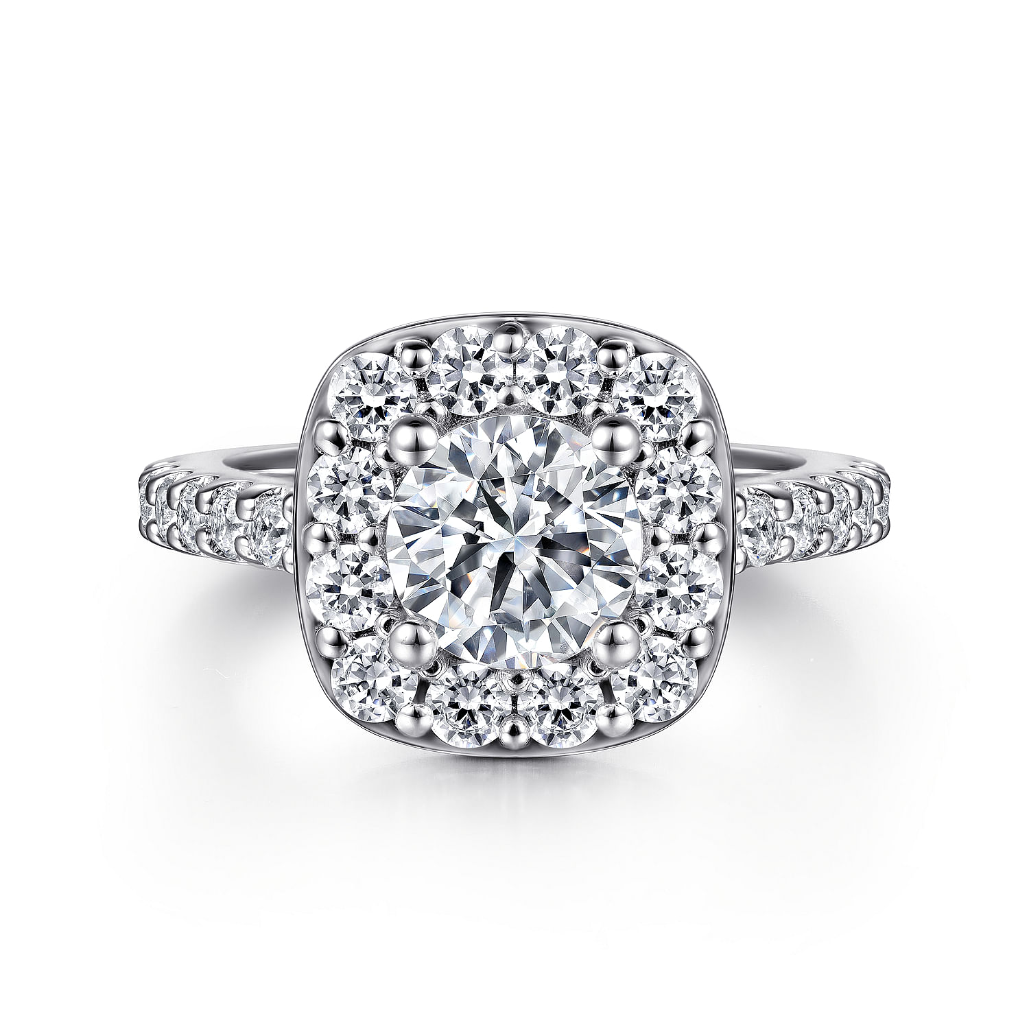 14k White Gold Diamond Halo 14k White Gold Diamond Halo