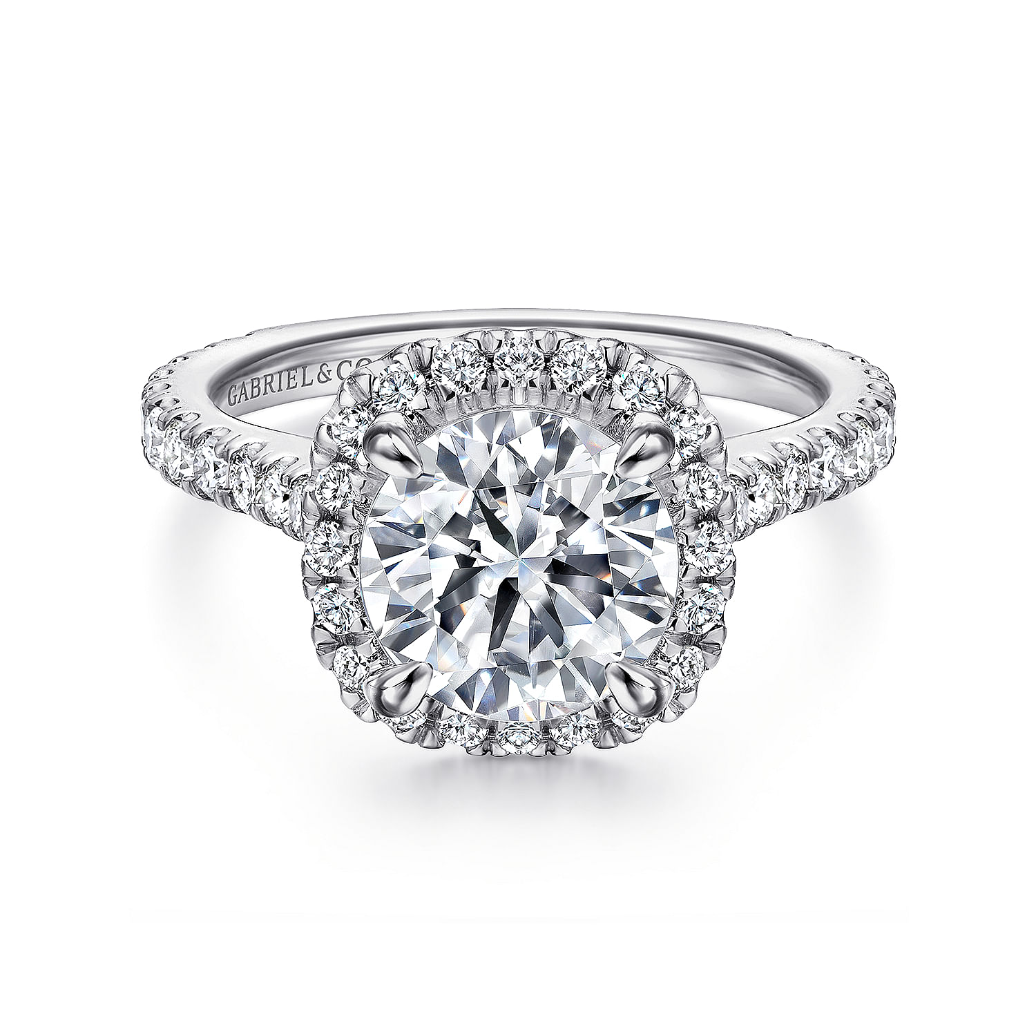 14k White Gold Diamond Halo 14k White Gold Diamond Halo