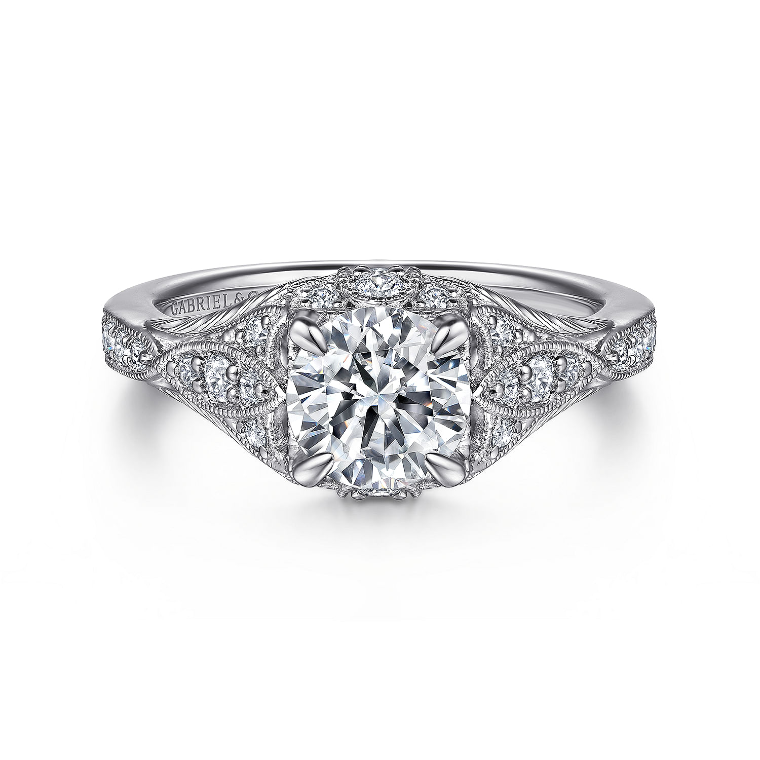 14k White Gold Diamond Halo 14k White Gold Diamond Halo