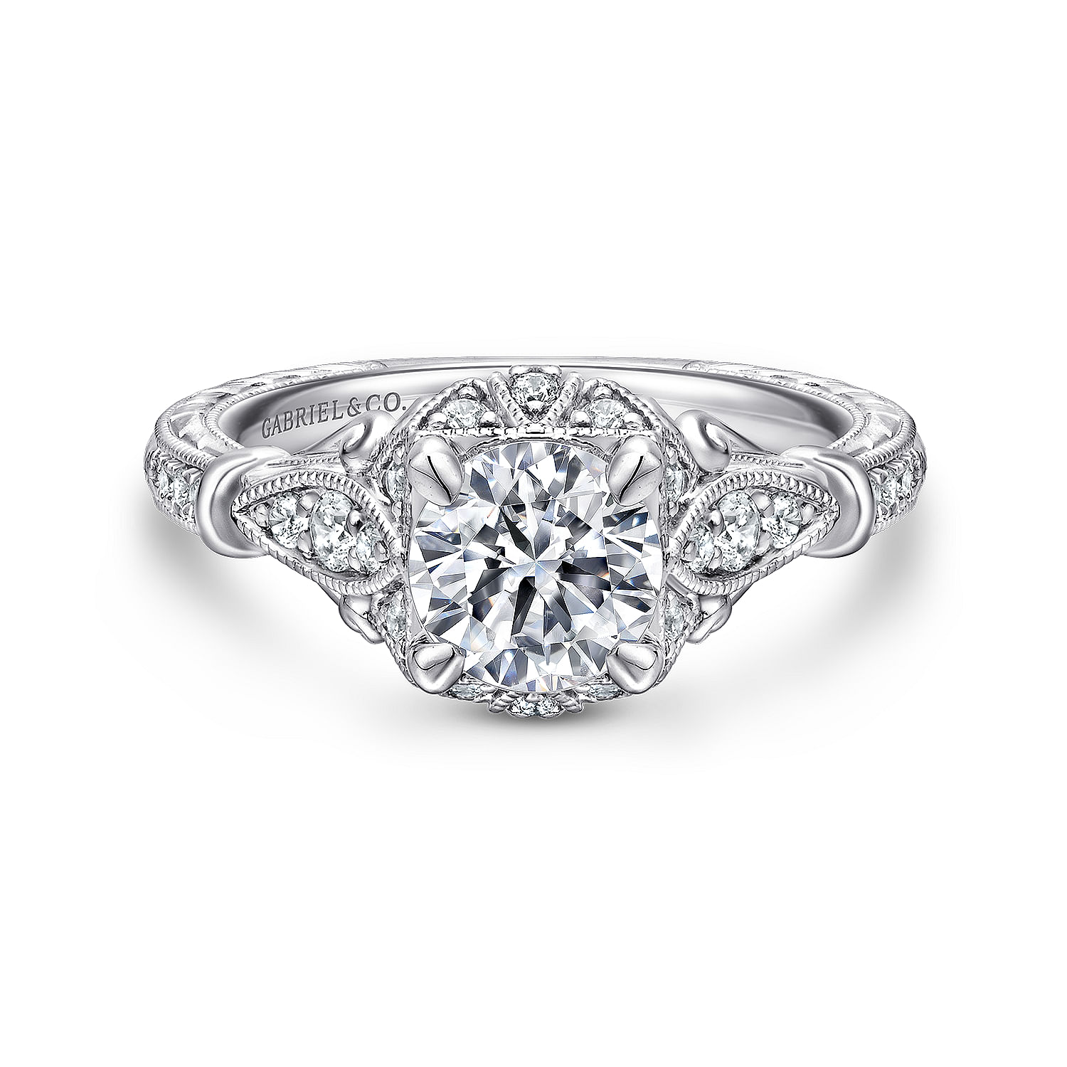 14k White Gold Diamond Halo 14k White Gold Diamond Halo