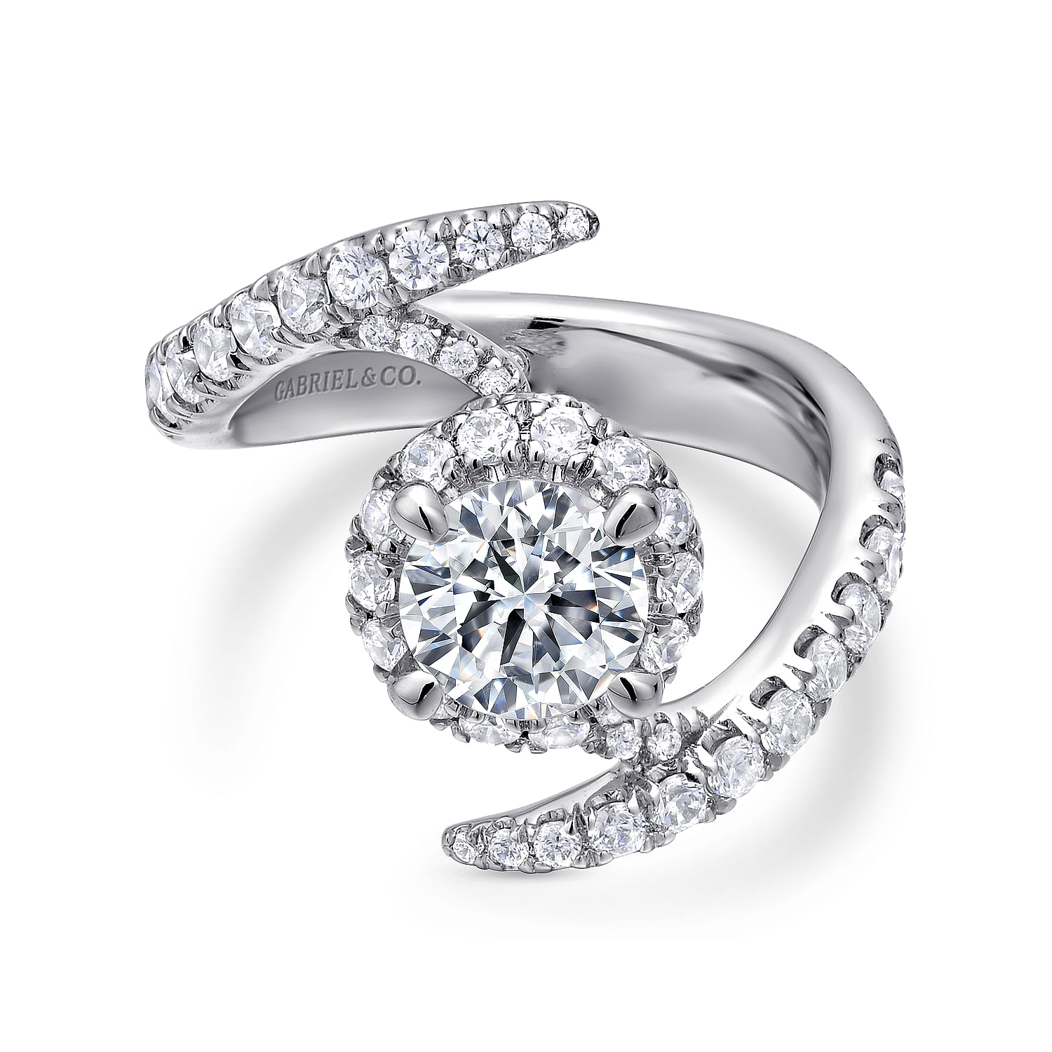 14k White Gold Diamond Halo 14k White Gold Diamond Halo