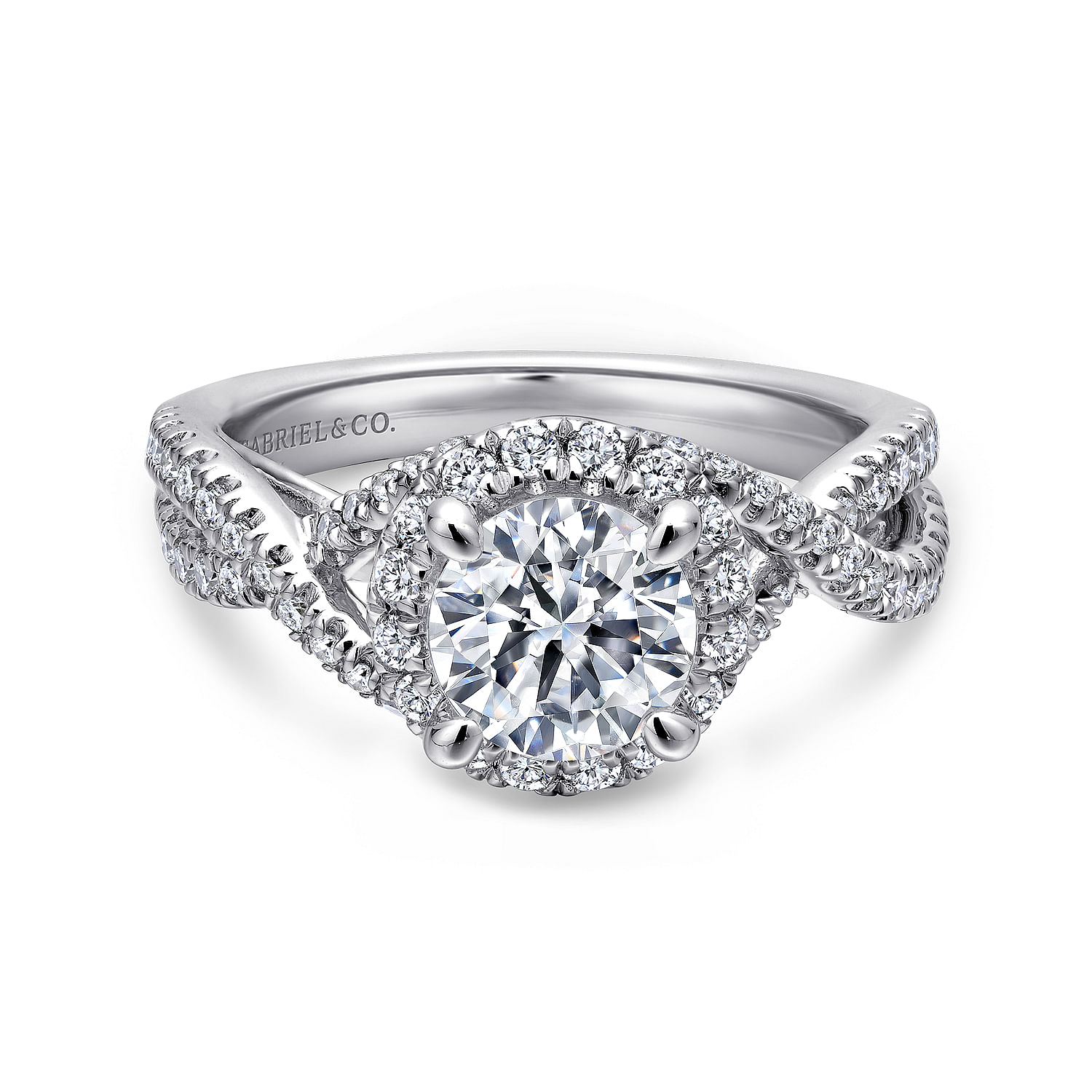 14k White Gold Diamond Halo 14k White Gold Diamond Halo