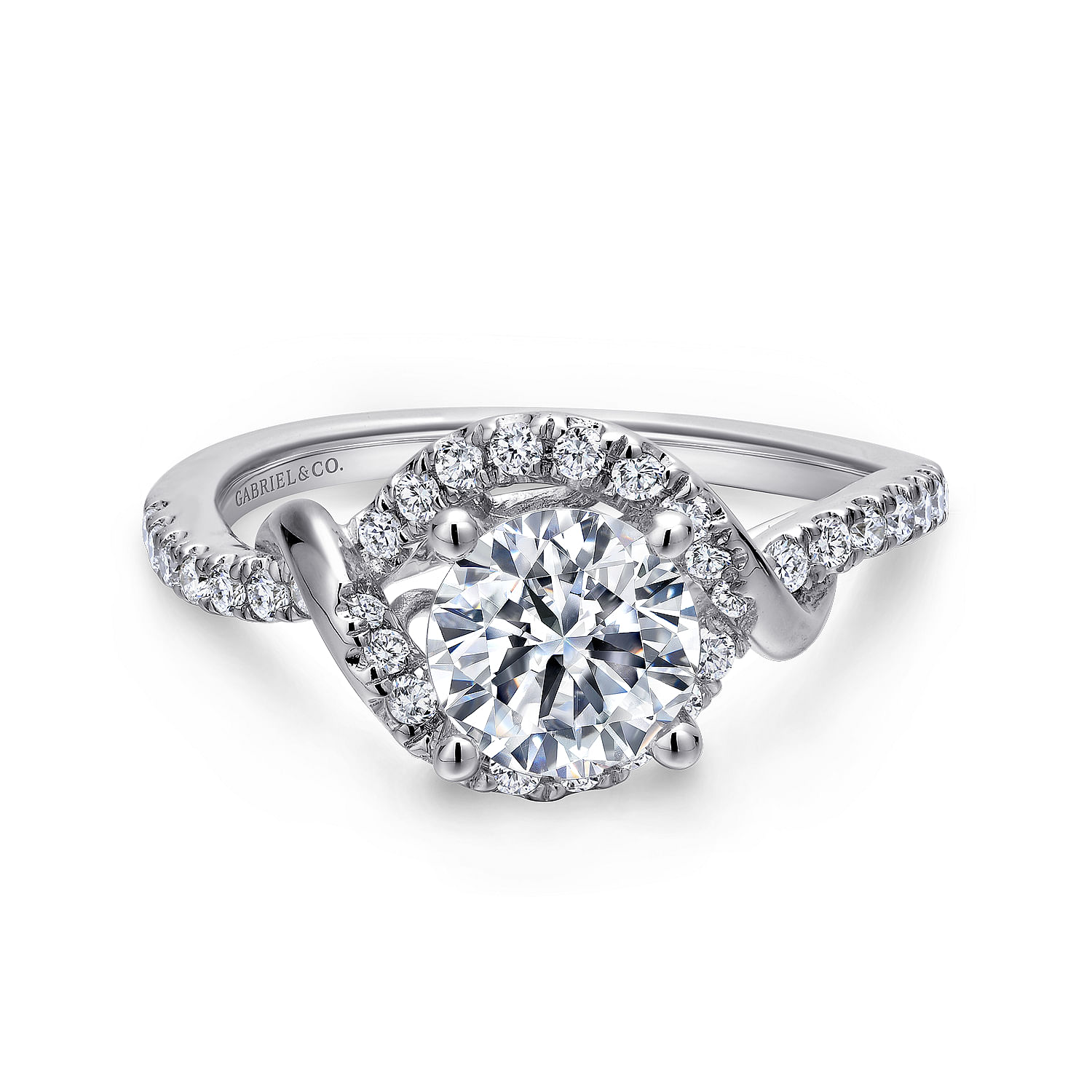 14k White Gold Diamond Halo 14k White Gold Diamond Halo