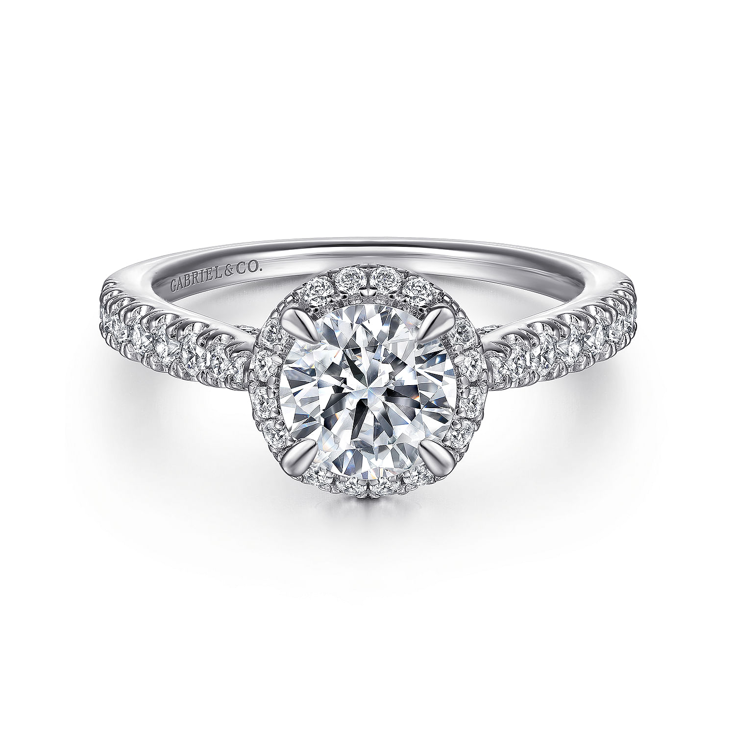 14k White Gold Diamond Halo 14k White Gold Diamond Halo