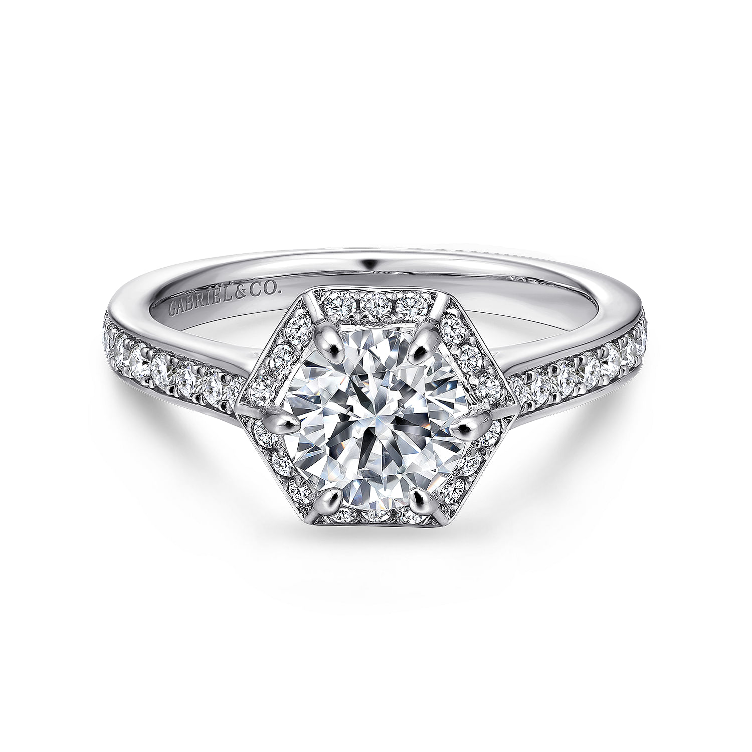 14k White Gold Diamond Halo 14k White Gold Diamond Halo