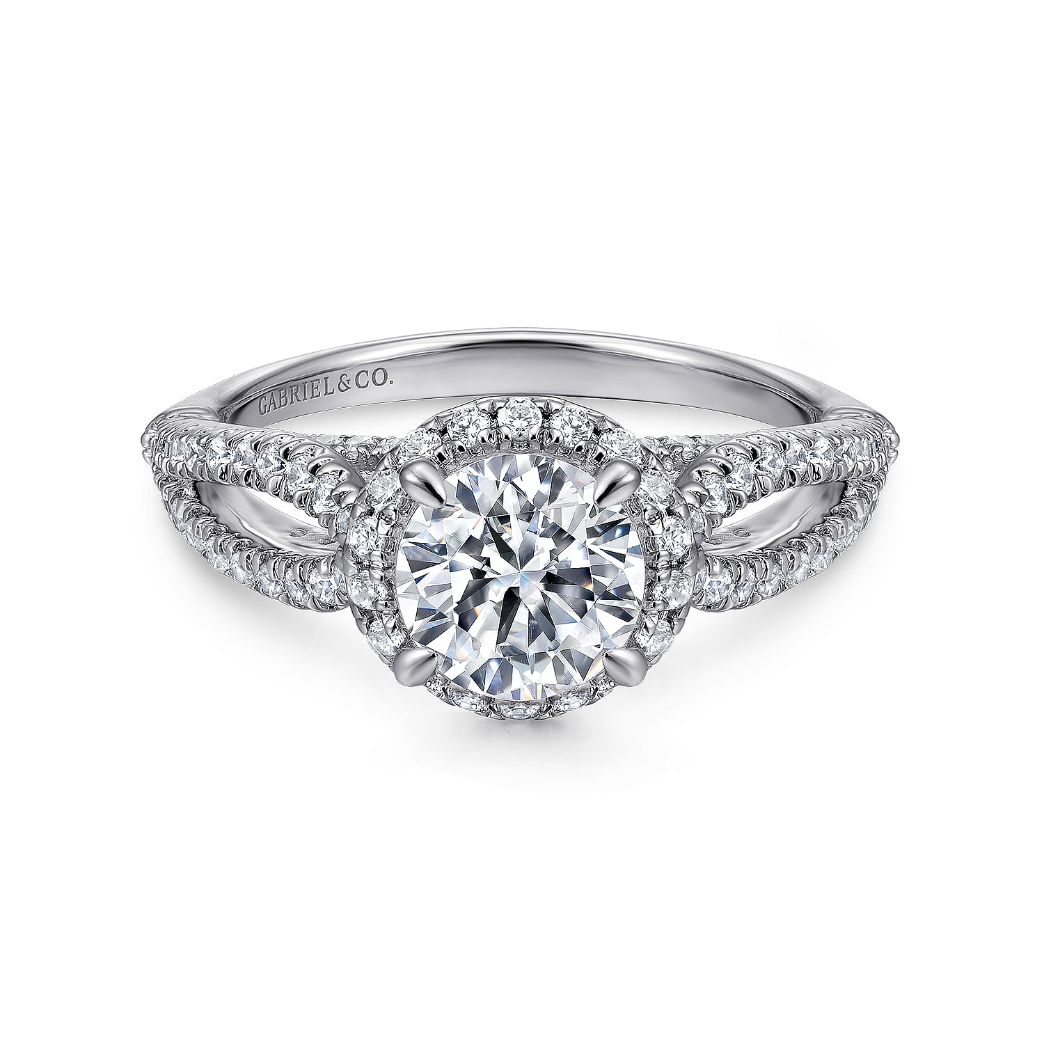 14k White Gold Diamond Halo 14k White Gold Diamond Halo