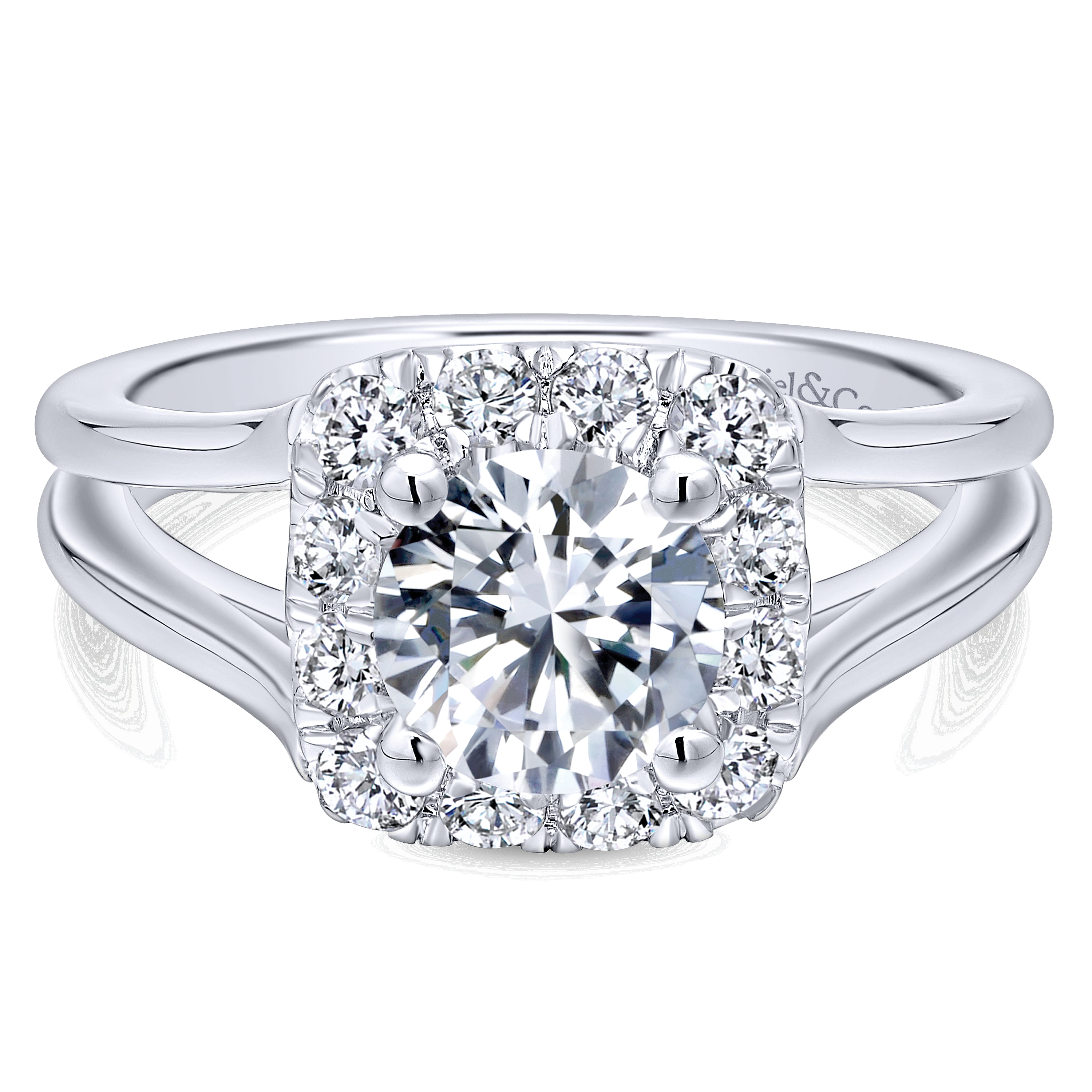 14k White Gold Diamond Halo 14k White Gold Diamond Halo
