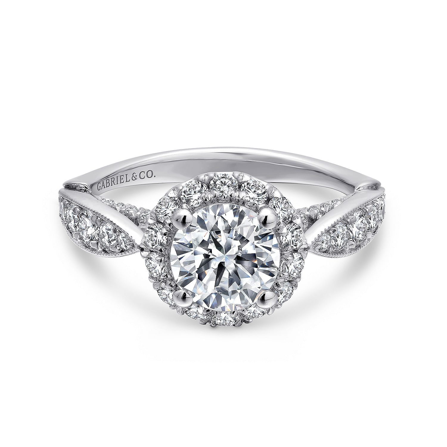 14k White Gold Diamond Halo 14k White Gold Diamond Halo