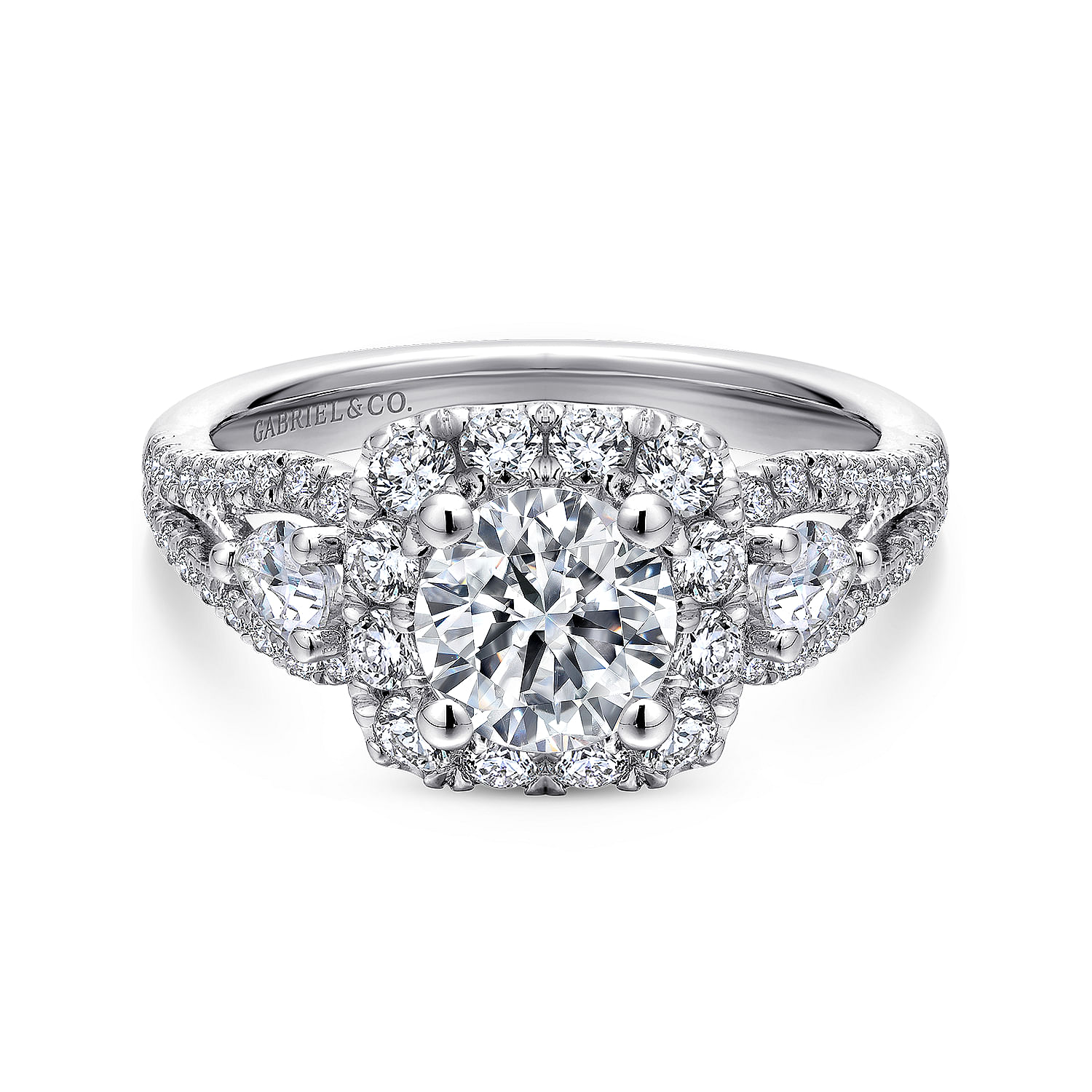 14k White Gold Diamond Halo 14k White Gold Diamond Halo