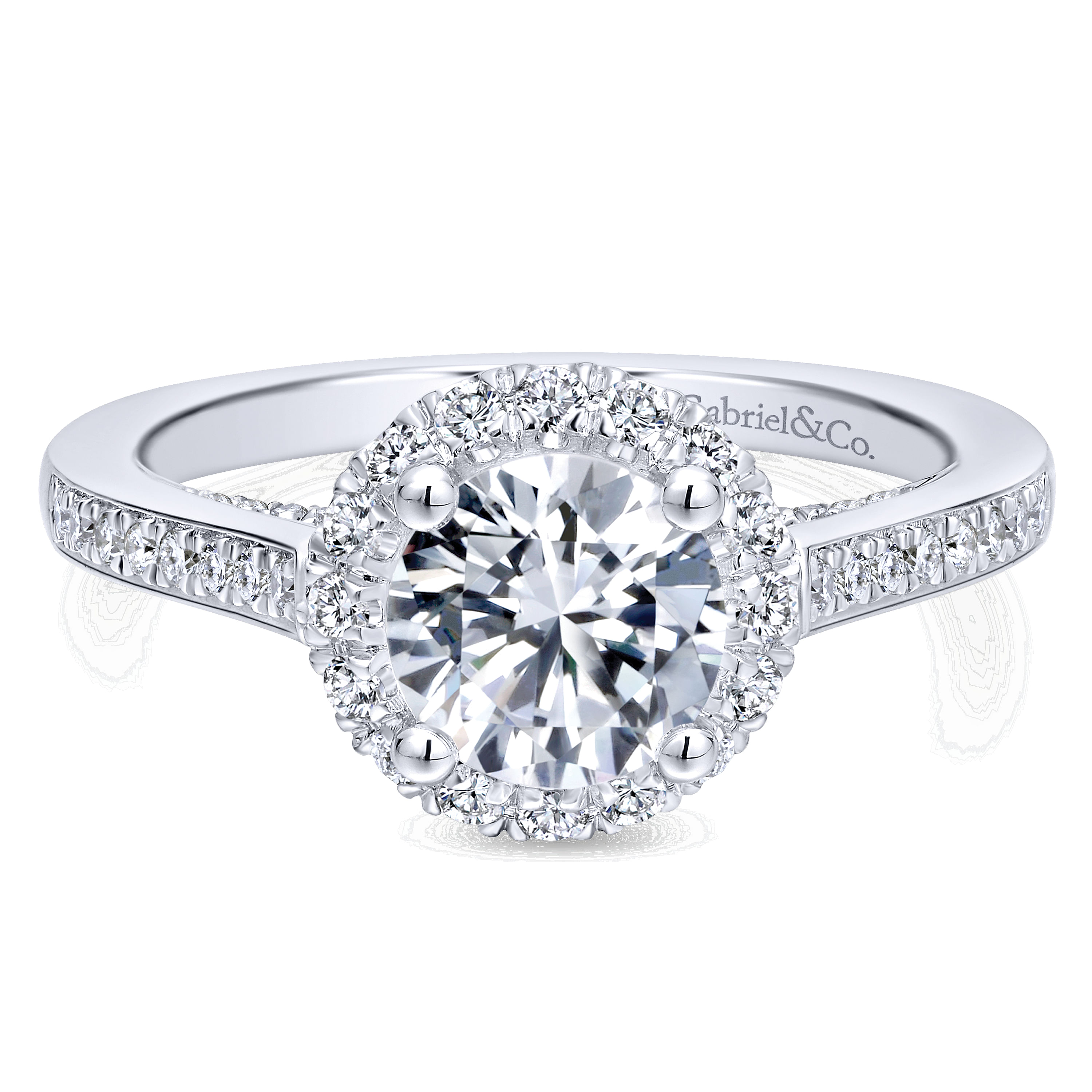 14k White Gold Diamond Halo 14k White Gold Diamond Halo