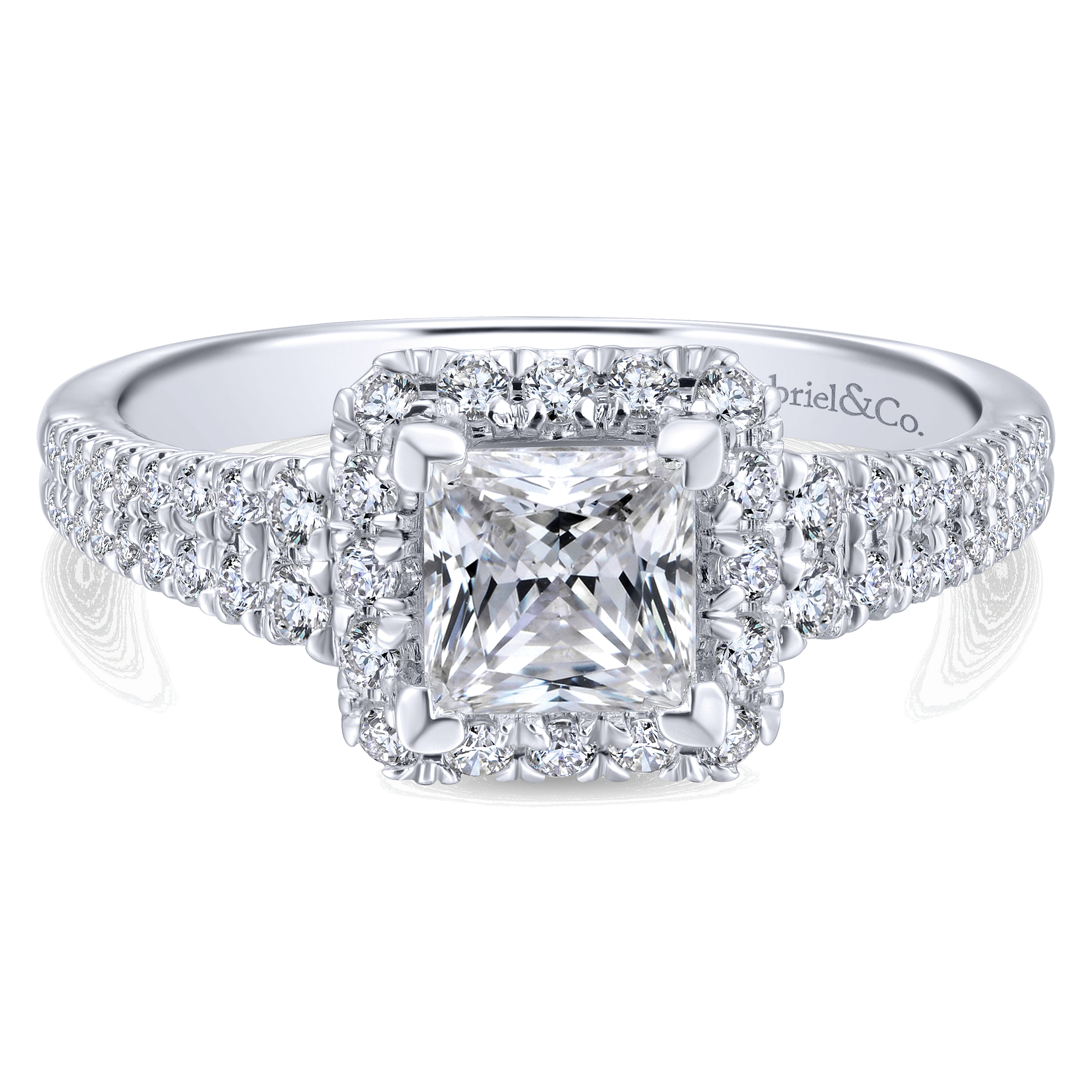 14k White Gold Diamond Halo 14k White Gold Diamond Halo