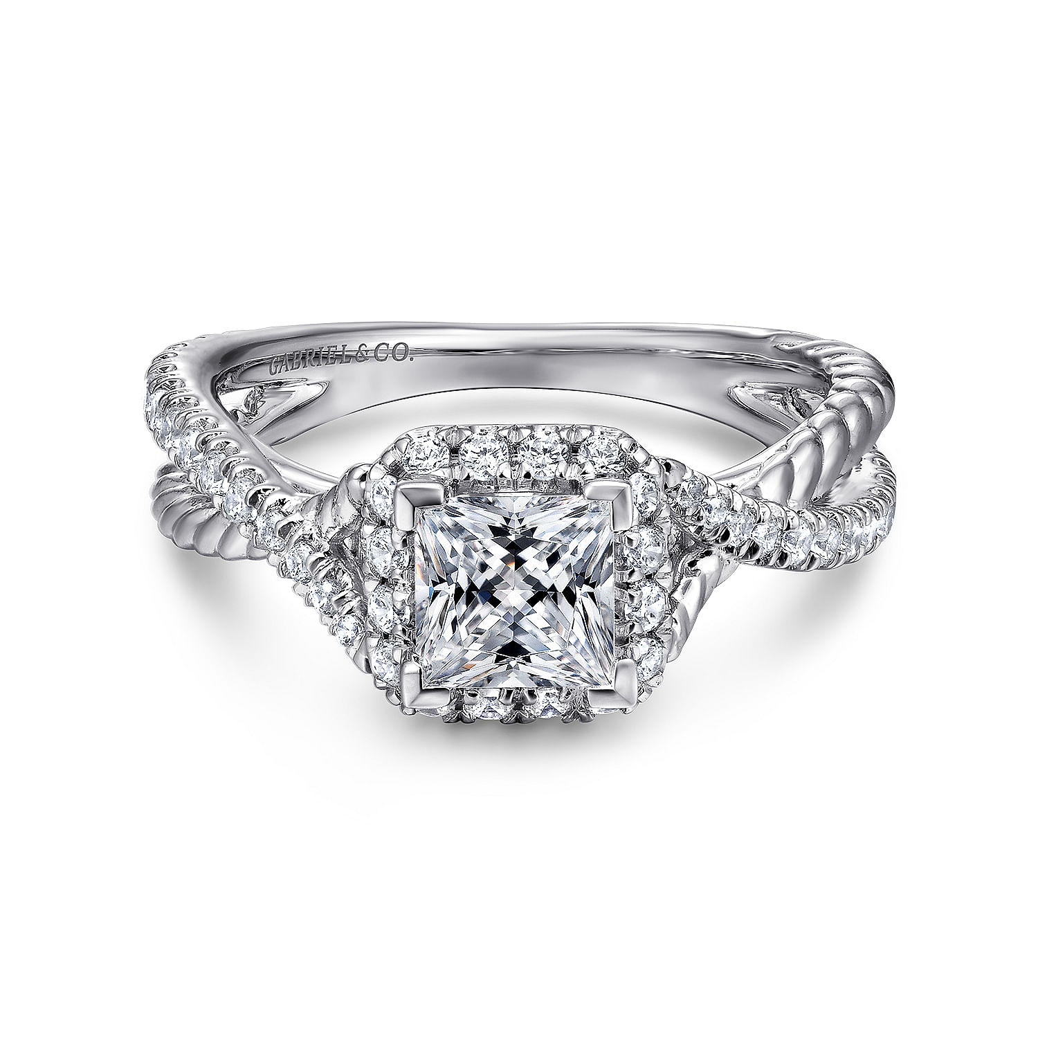 14k White Gold Diamond Halo 14k White Gold Diamond Halo