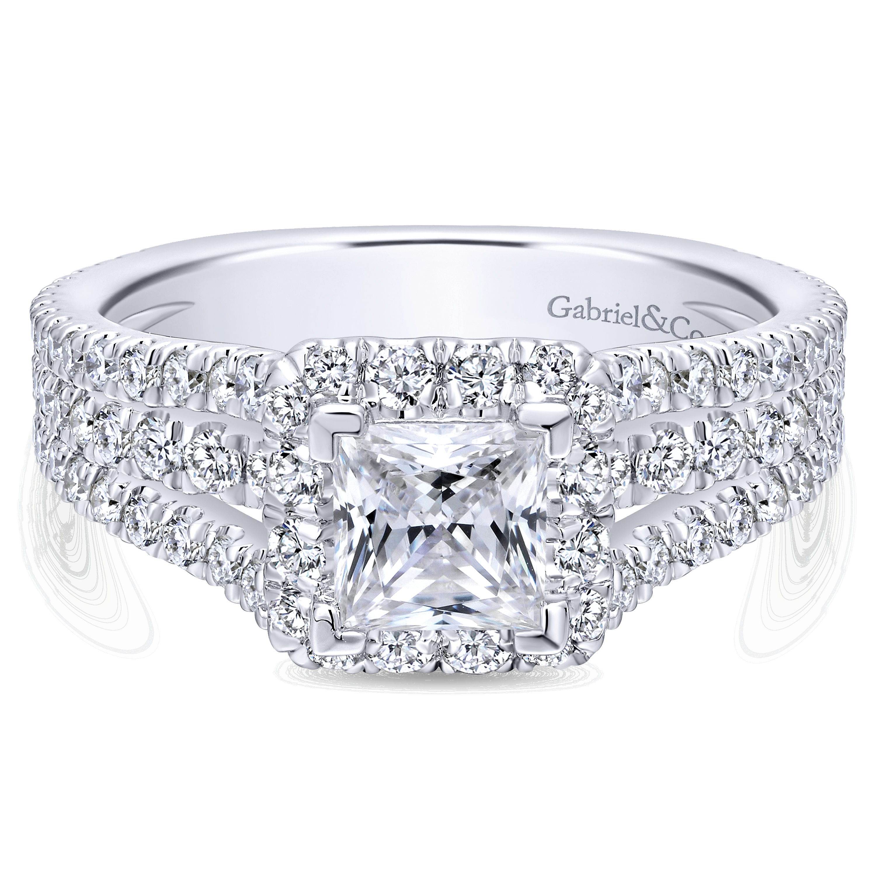 14k White Gold Diamond Halo 14k White Gold Diamond Halo